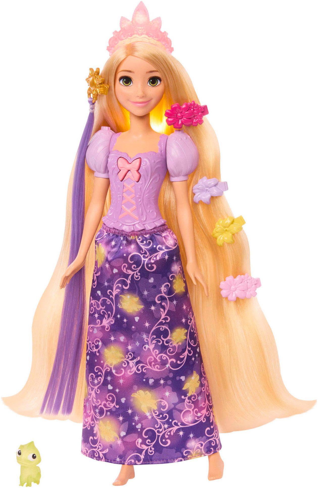 Mattel® Anziehpuppe Disney Prinzessin, Feature Rapunzel Puppe, mit Leuchtef günstig online kaufen