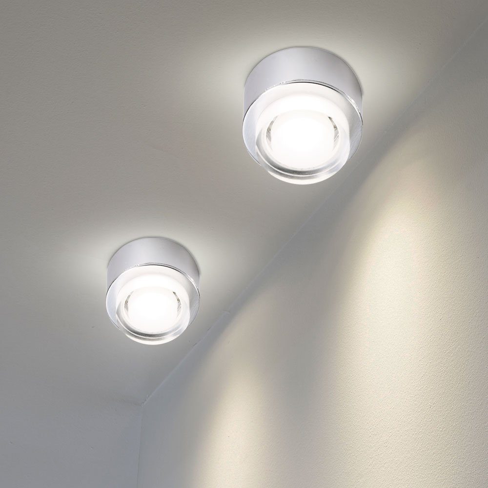 Nordlux LED Einbaustrahler, LED-Leuchtmittel fest Decken Gäste Leuchte DOWN Zimmer LED verbaut, Aufbau Warmweiß, Schlaf