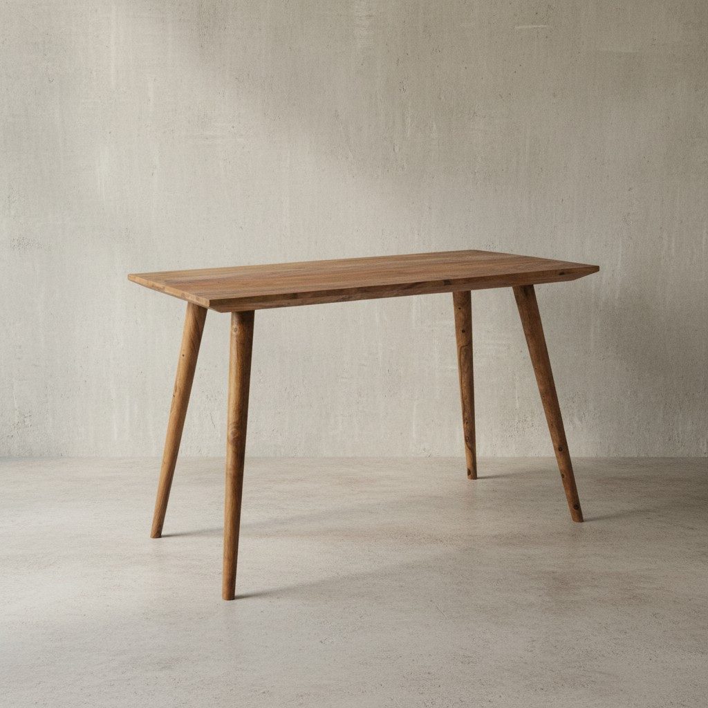 KADIMA DESIGN Esstisch Massivholz Esszimmertisch SAVIO, Retro Landhausstil, günstig online kaufen