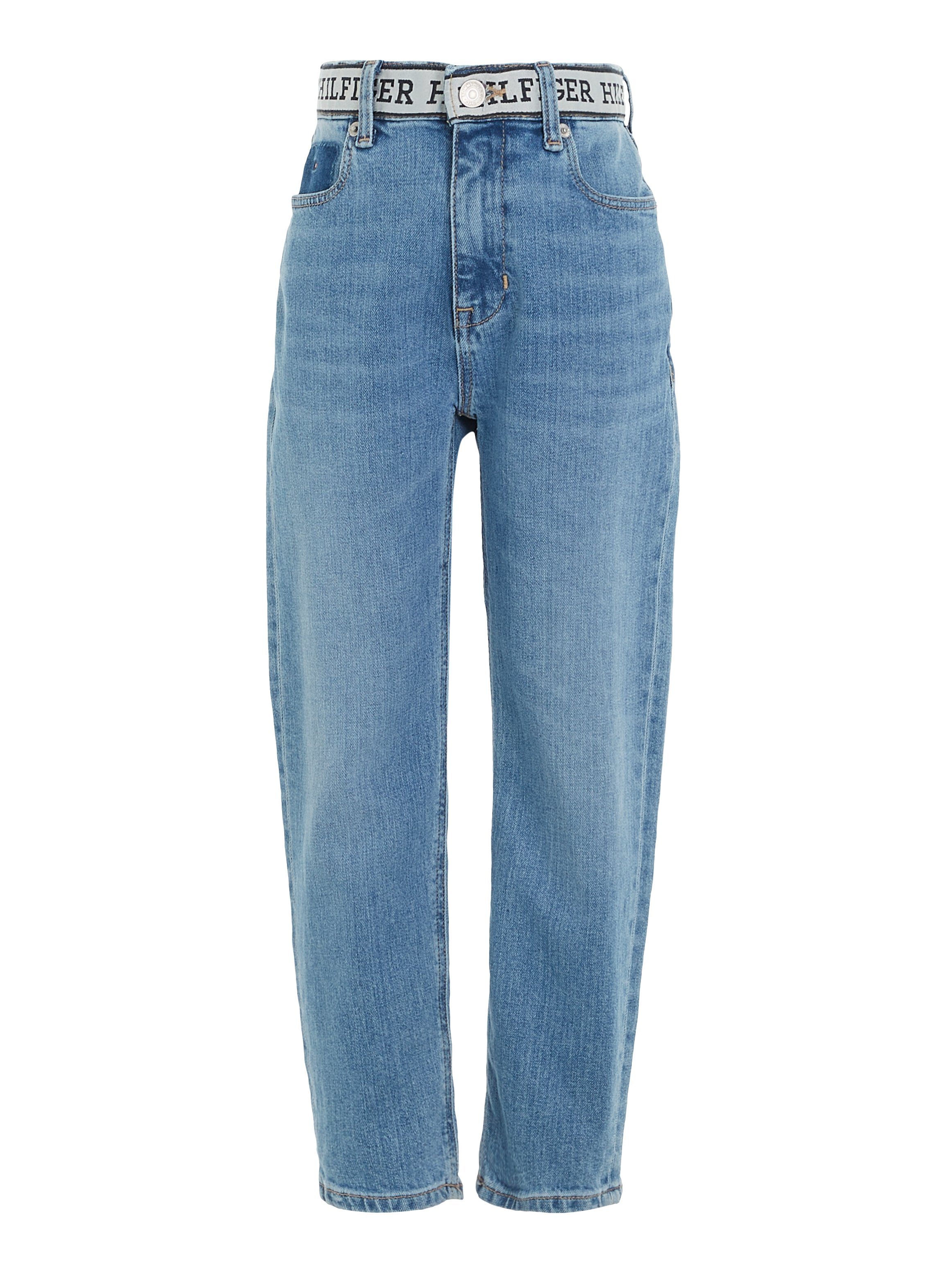 Tommy Hilfiger Straight-Jeans ARCHIVE WASH Logoschriftzug am mit RECONSTRUCTED MID Bund