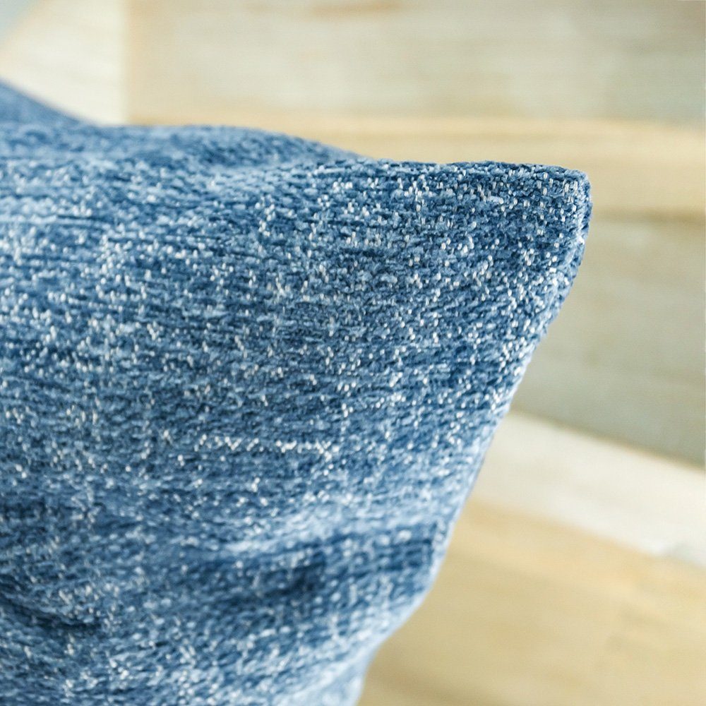 LYSEL® HxB jeansblau 48x48cm Biskra, (1 Kissenbezüge Stück),