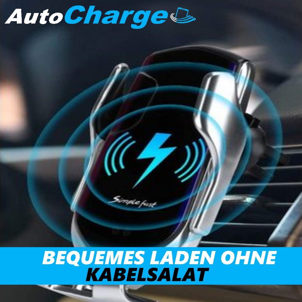 MAVURA AutoCharge Qi Auto Wireless Charger Handyhalterung KFZ  Schnelllade-Gerät (Kabelloses Automatik Ladegerät Handy Smartphone)