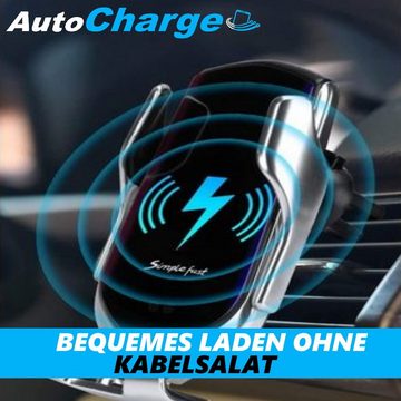 MAVURA AutoCharge Qi Auto Wireless Charger Handyhalterung KFZ Schnelllade-Gerät (Kabelloses Automatik Ladegerät Handy Smartphone)