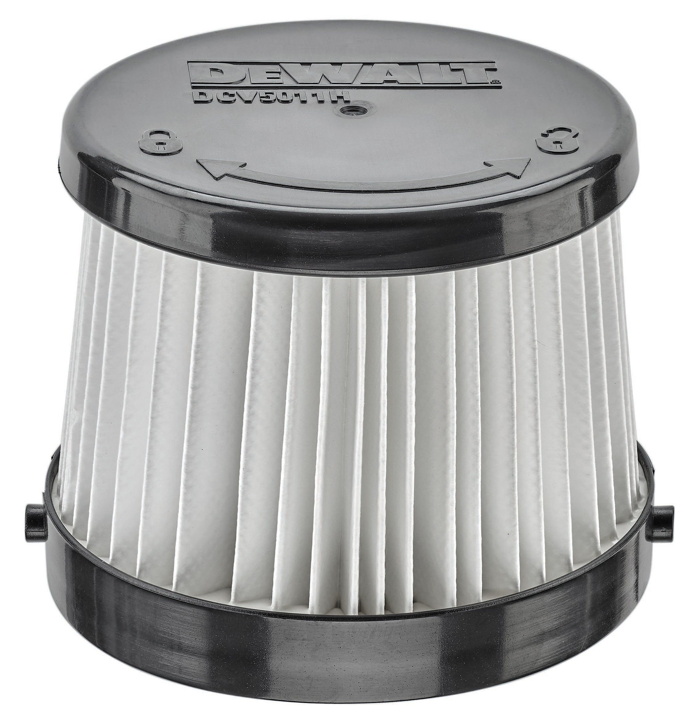 DeWalt HEPA-Filter DCV5011H-XJ HEPA Ersatzfilter fuer DCV501L, waschbar, austauschbar und filtert 99,97 % aller Partikel ≥ 0,3 µm.