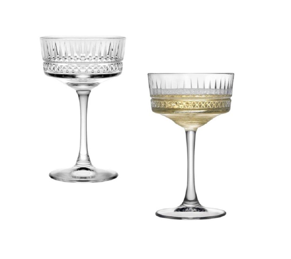 Pasabahce Champagnerglas ELYSIA 440436 Champaign Glas Dessertglas 260 ml 4er Set Gläser-Set, 4-tlg.