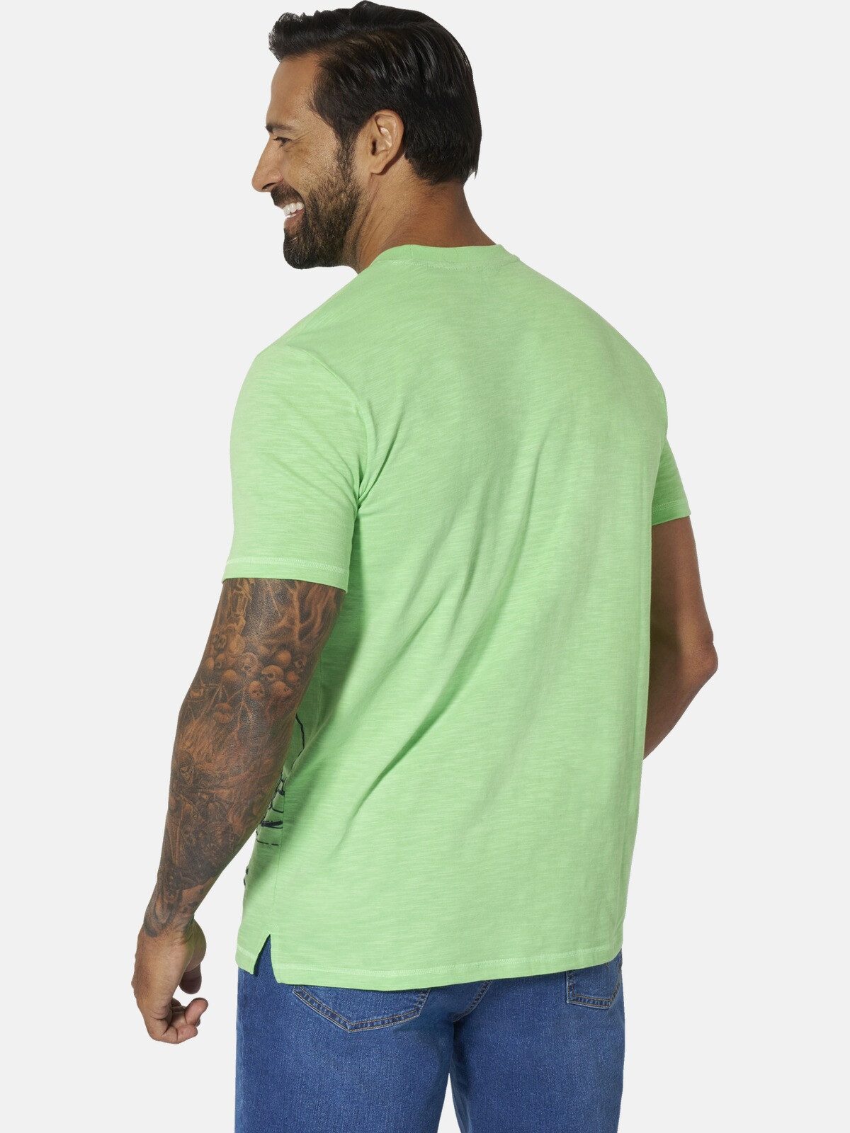 Jan Vanderstorm T-Shirt BALJAN mit 3D-Aufdruck
