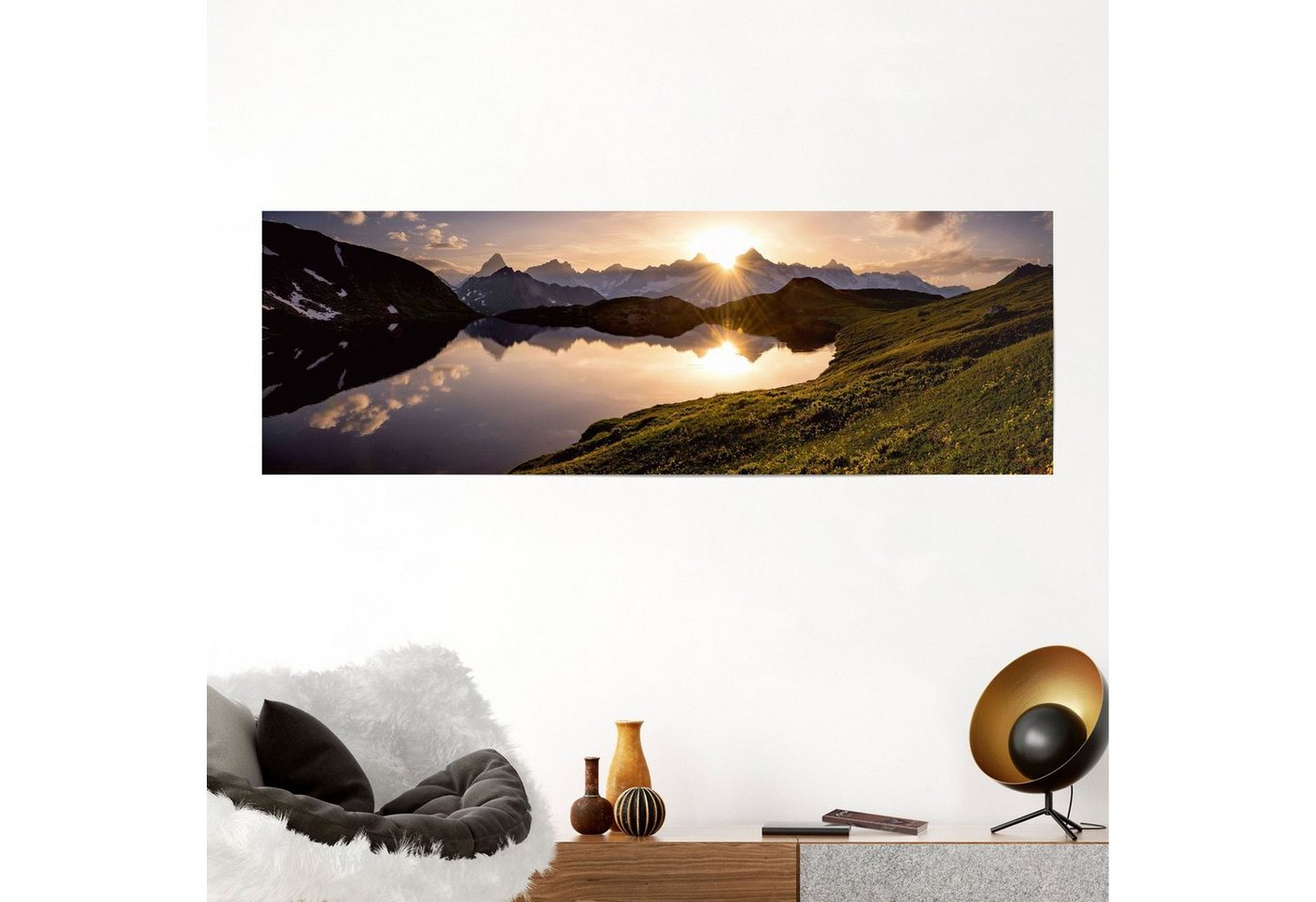 Reinders! Poster »Bergsee Sonnenuntergang«, (1 Stück)-HomeTrends