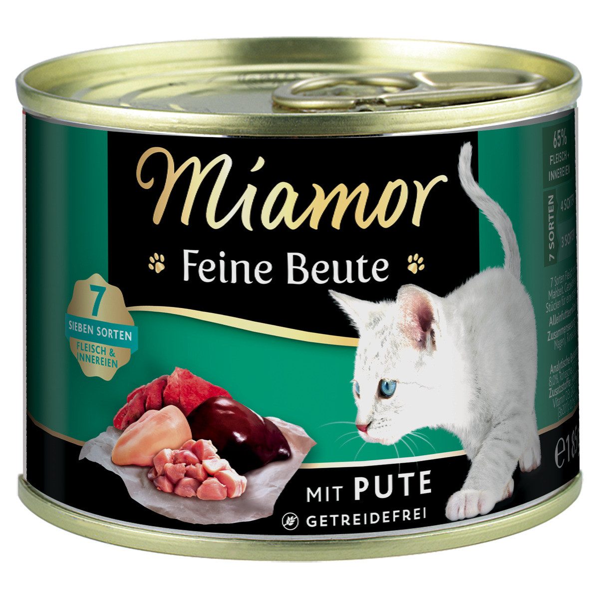 Miamor Feine Beute Pute 185 g - 12 Stück, Nassfutter für: Katze
