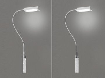 FISCHER & HONSEL LED Leselampe, LED fest integriert, Warmweiß, 2er SET Bett-Leuchten für Kopfende Couch, Schwanenhals-Lampen dimmbar