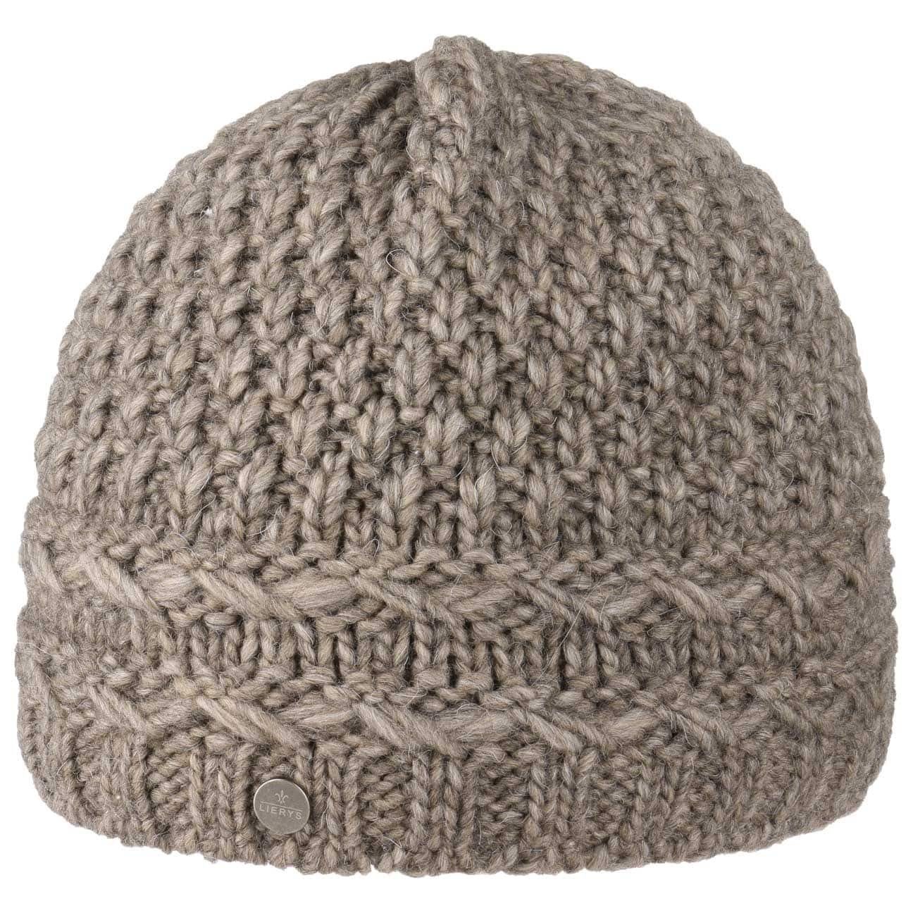 Lierys Beanie (1-St) Wintermütze Made Futter, Germany mit braun in