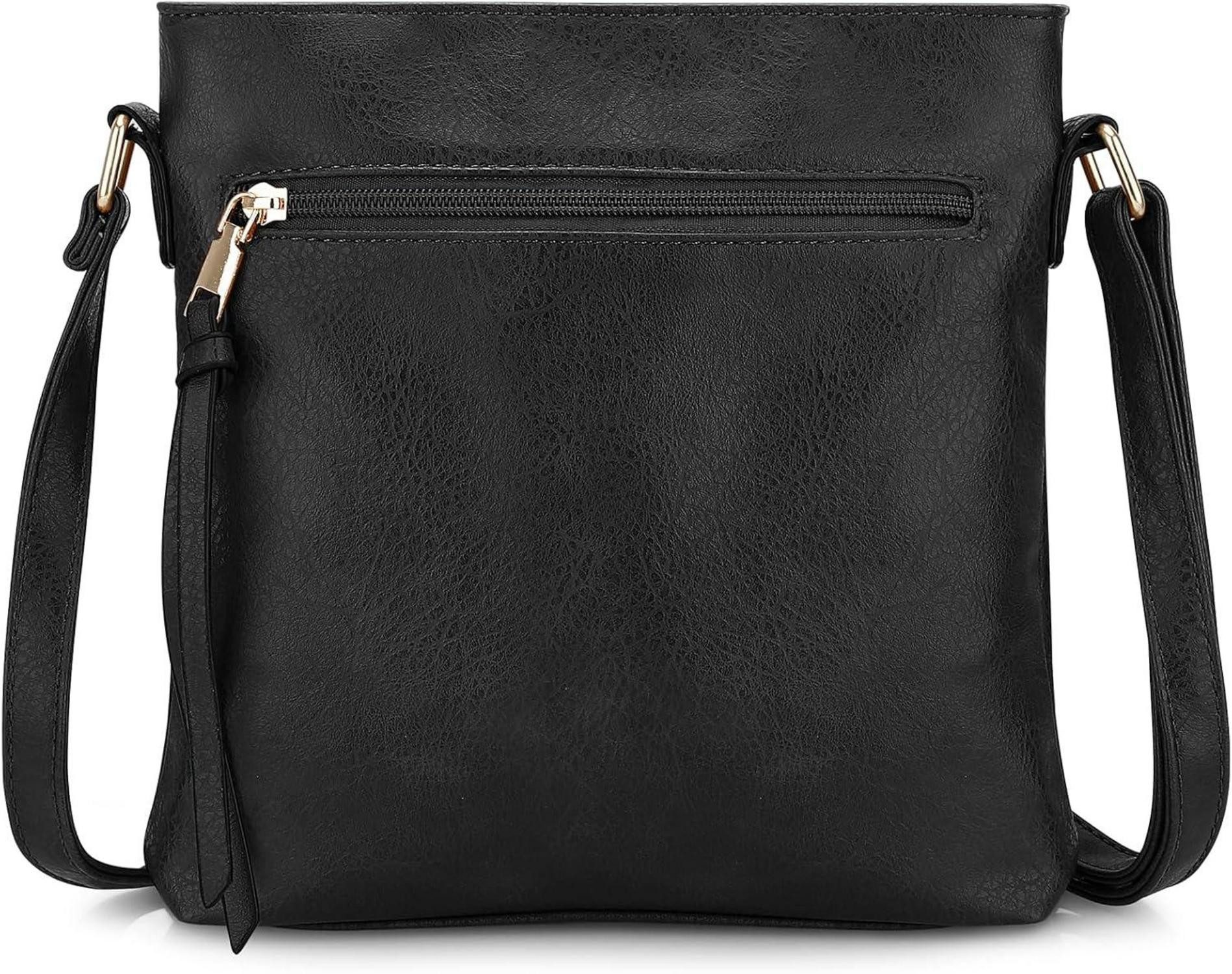 Umhängetasche Umhängetasche aus weichem PU-Leder für Damen, Crossbody-Tasche mit