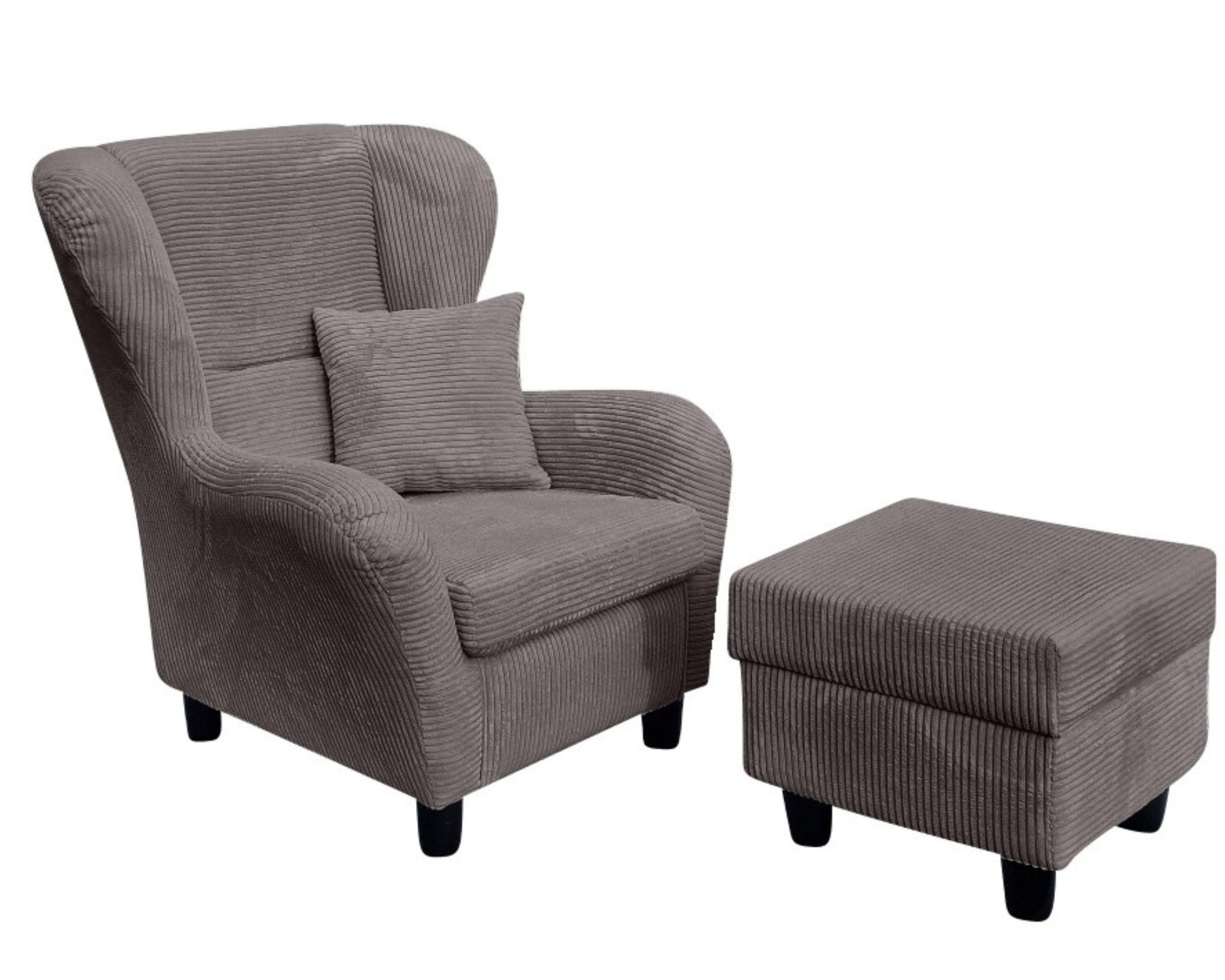 luma-home Ohrensessel 18019 (mit Hocker und günstig online kaufen
