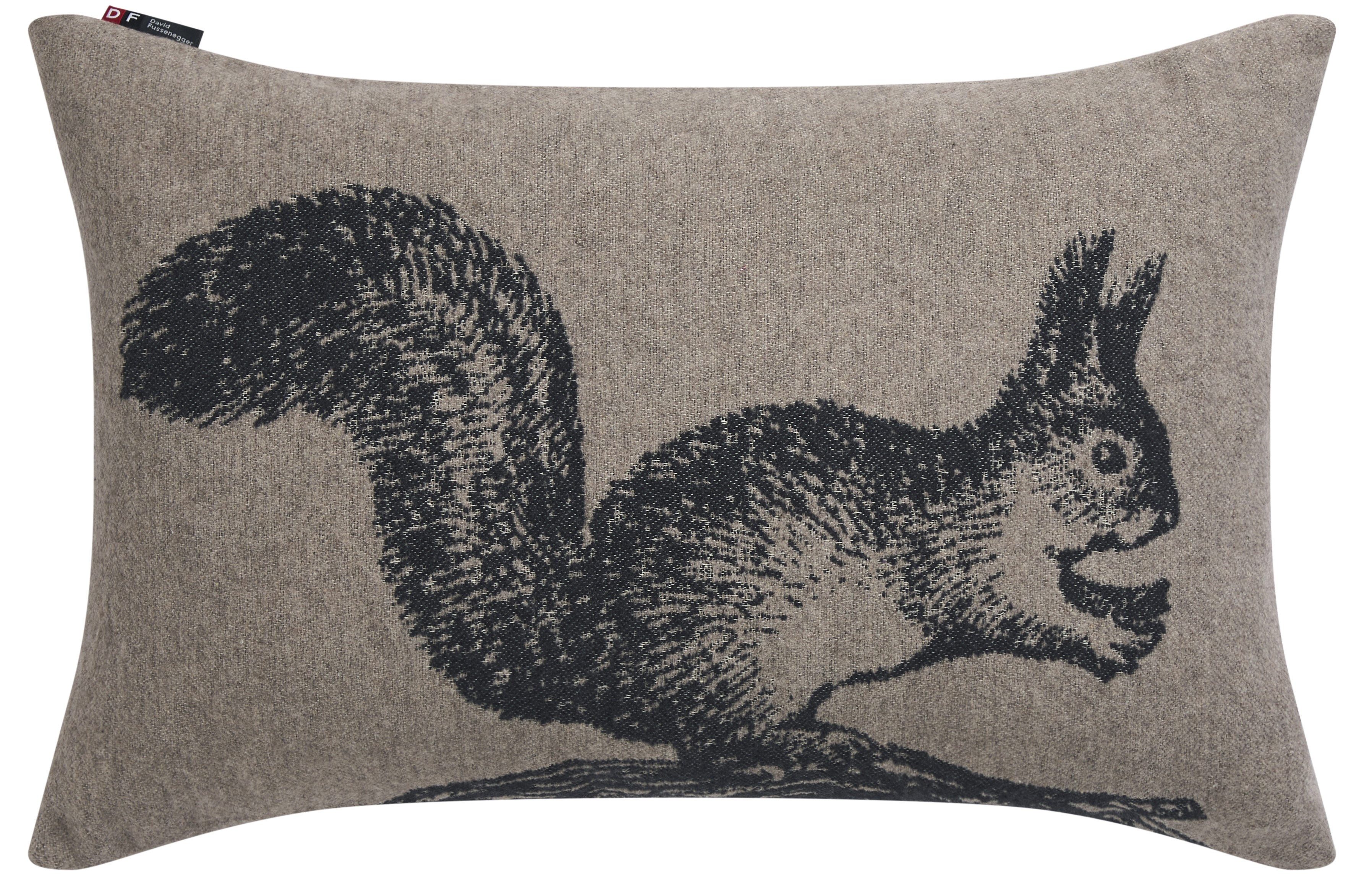 Kissenhülle Nova 'Eichhörnchen' 40 x 60 cm Rauch - Beige