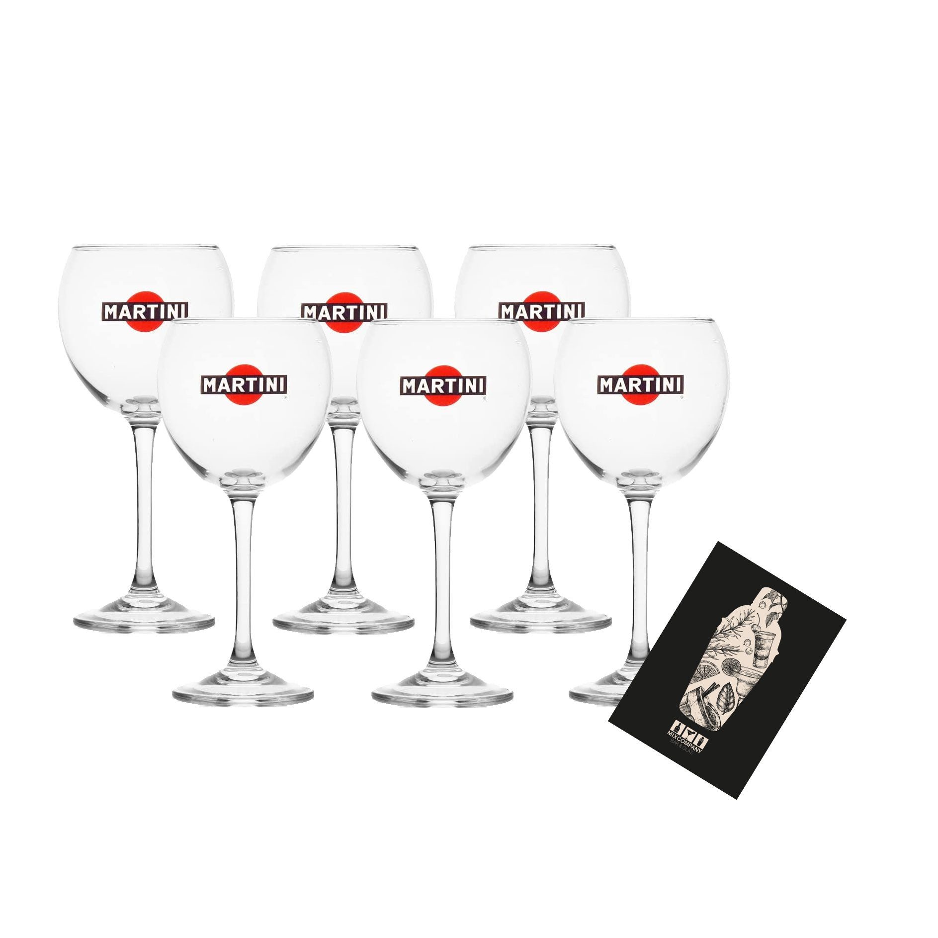 ArtPlast Gläser-Set Martini 6er Set Ballon Glas aus Acryl / 6x Cocktail Glas Gläser aus