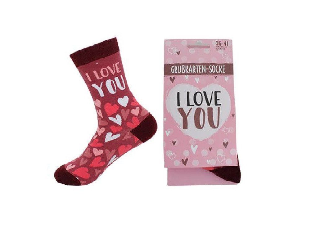 Antonio Freizeitsocken 1 Paar Socken mit Grußkarte tolles Geschenk Motiv: L günstig online kaufen