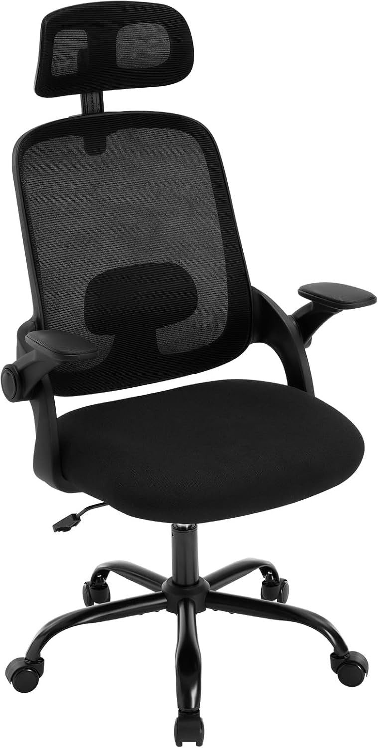 Woltu Bürostuhl, Wippfunktion, Armlehnen Lendenwirbelstütze, Verstellbarer günstig online kaufen