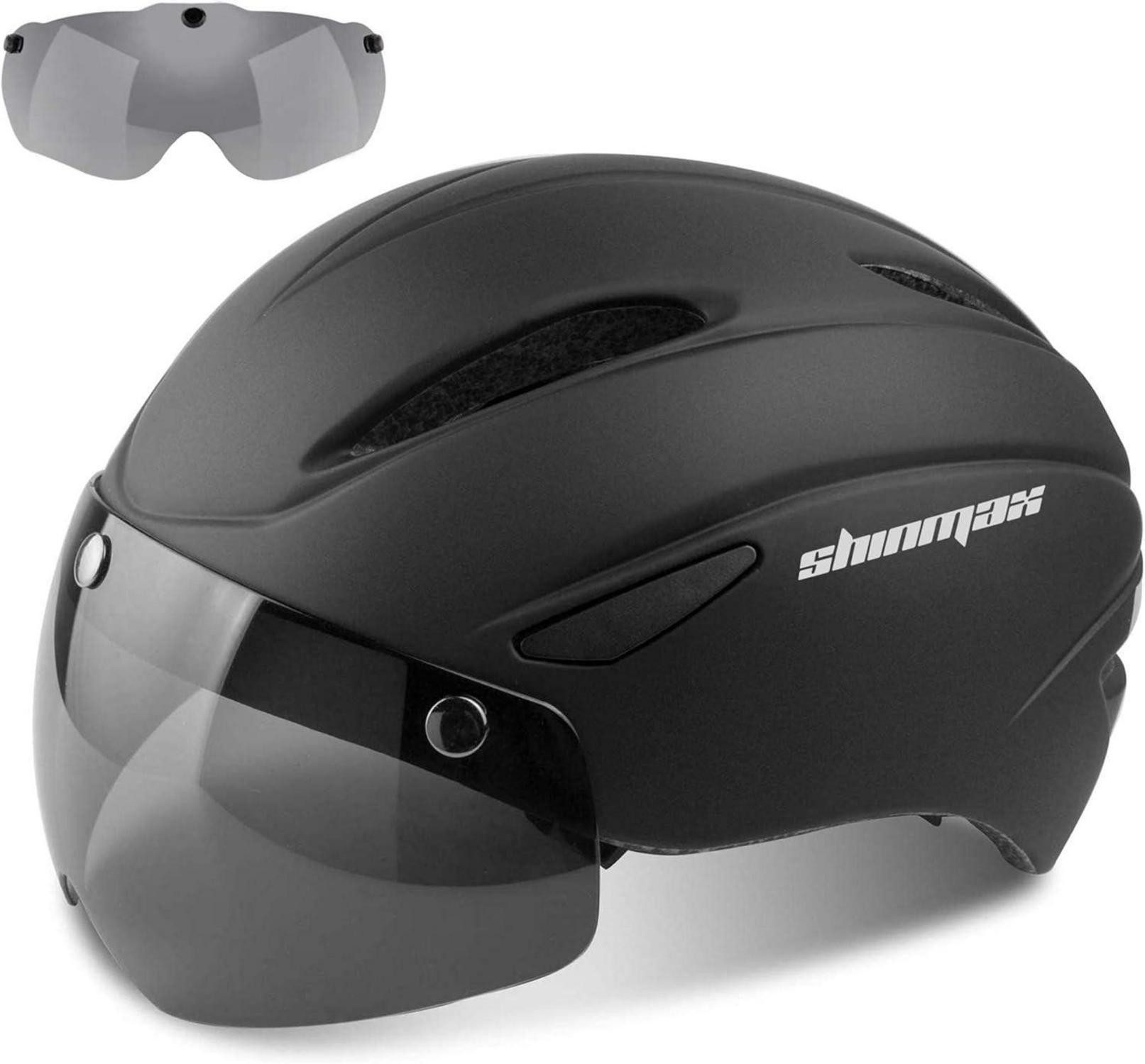 Fahrradhelm Fahrradhelm Visier Abnehmbarer Magnetischer Schutzbrille Erwachsene