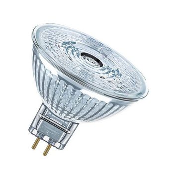 Osram LED Einbaustrahler MR16 Reflektorlampe 3.8W GU5.3 Glühbirne 2700K Spot Strahler Lampe 6er, LED fest integriert, Warmweiß, 345 Lumen