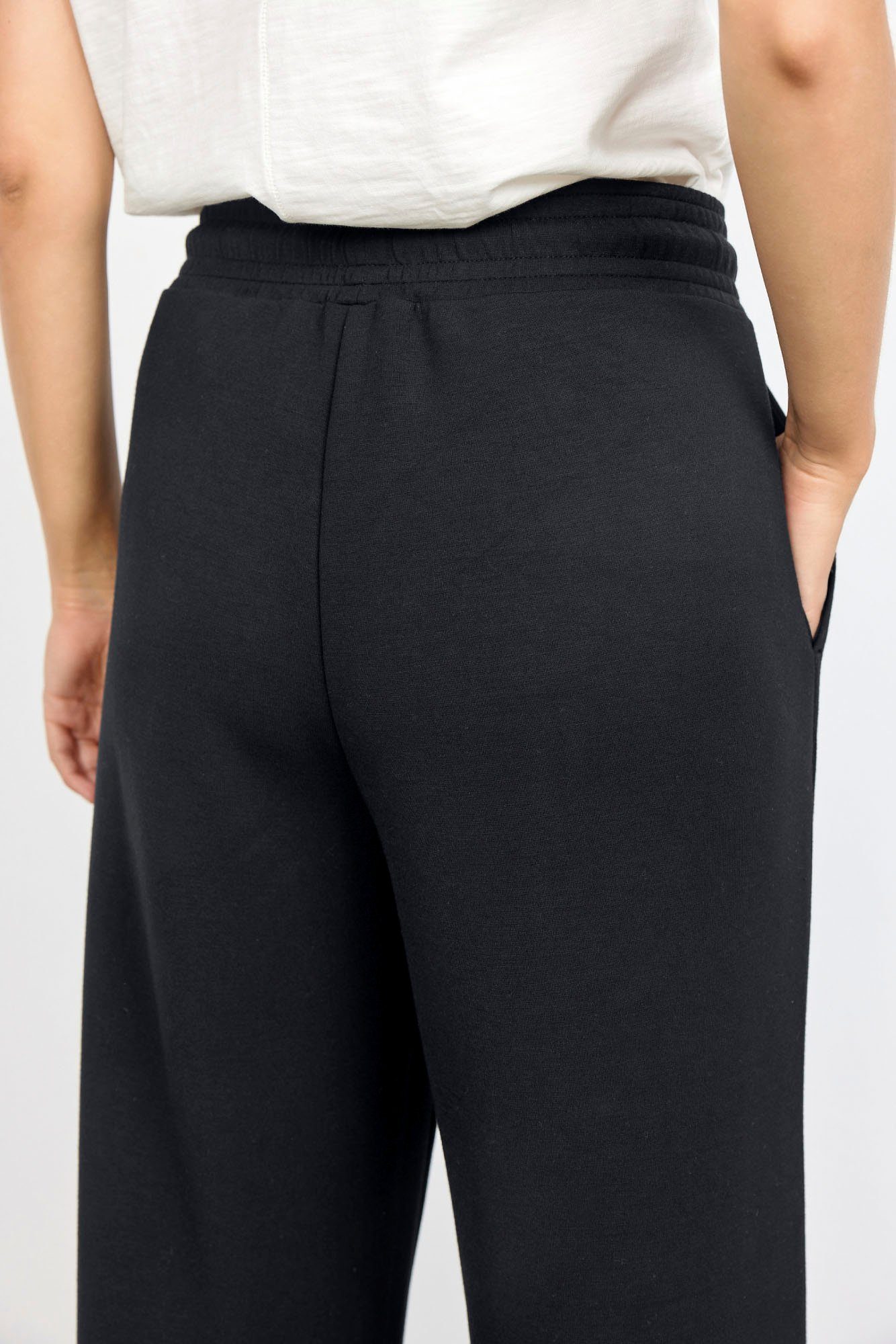 soyaconcept Sweathose black SC-BANU33 geradem mit Bein