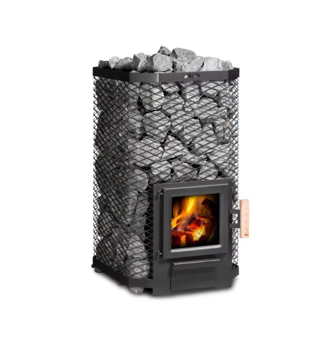 FinTec Saunaofen FinTec ARTHUR Holz-Saunaofen 17,5 kW, 17.5 kW, ohne Mauerhals, Holzbefeuerung; Gleichmäßige Wärmeverteilung; Aufgussbetrieb