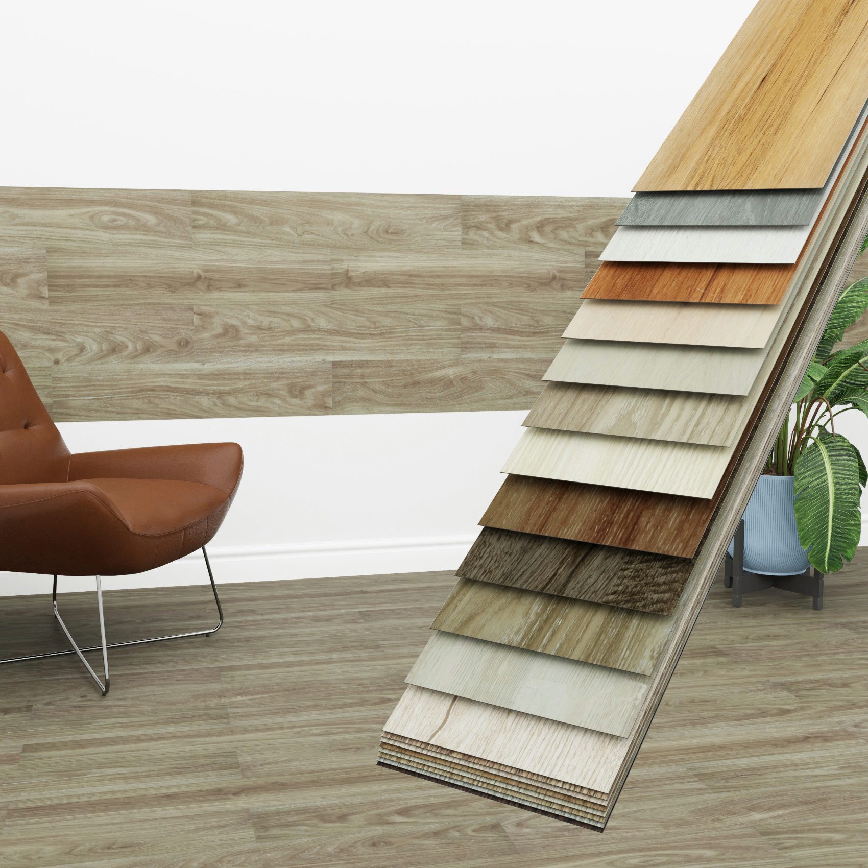 Hexim Vinylboden, Vinyldielen 0,97m² selbstklebend PVC Wandverkleidung Bodenbelag Holzoptik 91x15cm Paneele für Wand & Boden Holzdielen braun (7 Dielen Rustic Teak - 1811-14)