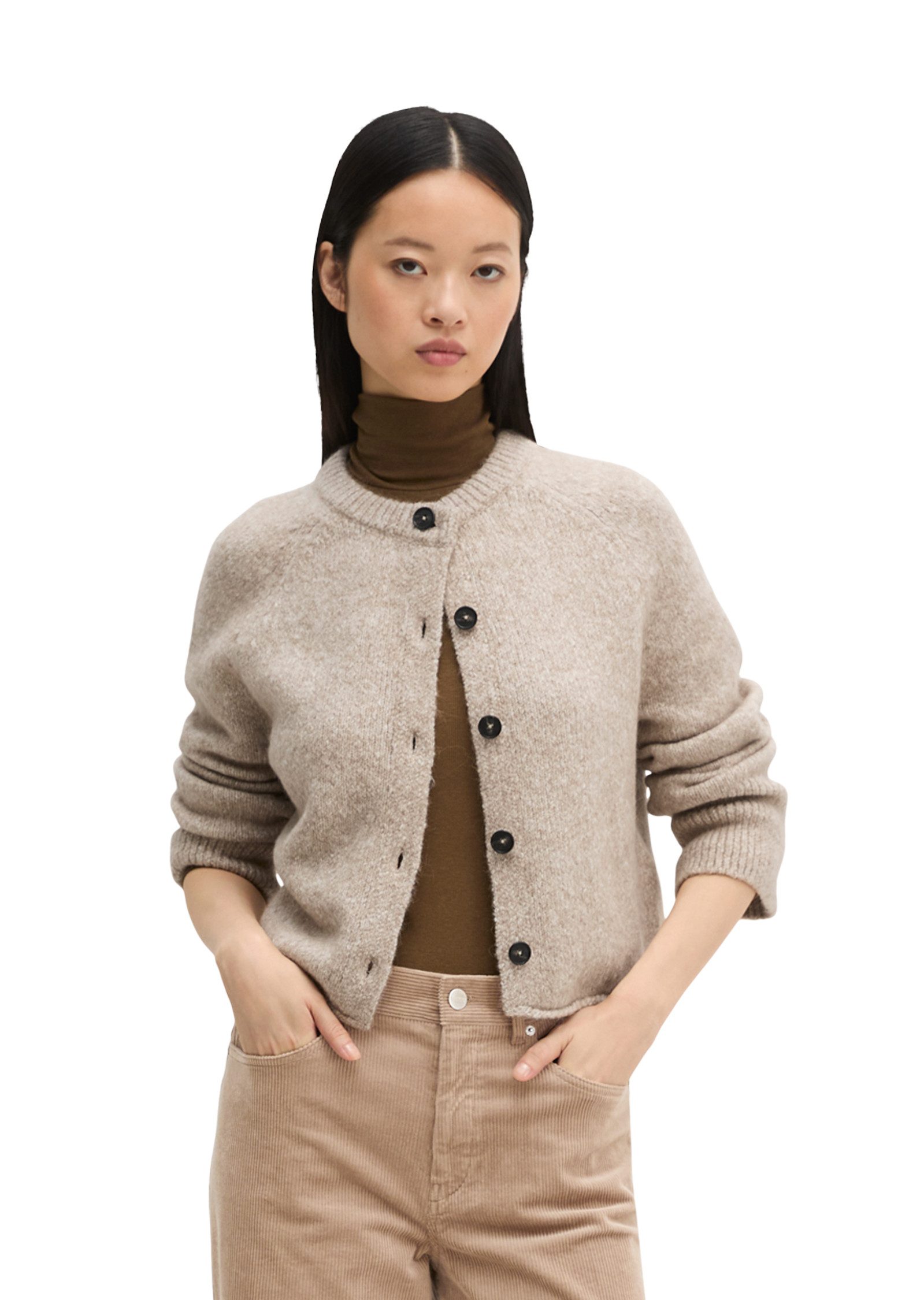 Marc O'Polo Cardigan aus kuscheligem Organic Cotton-Alpakawolle-Mix