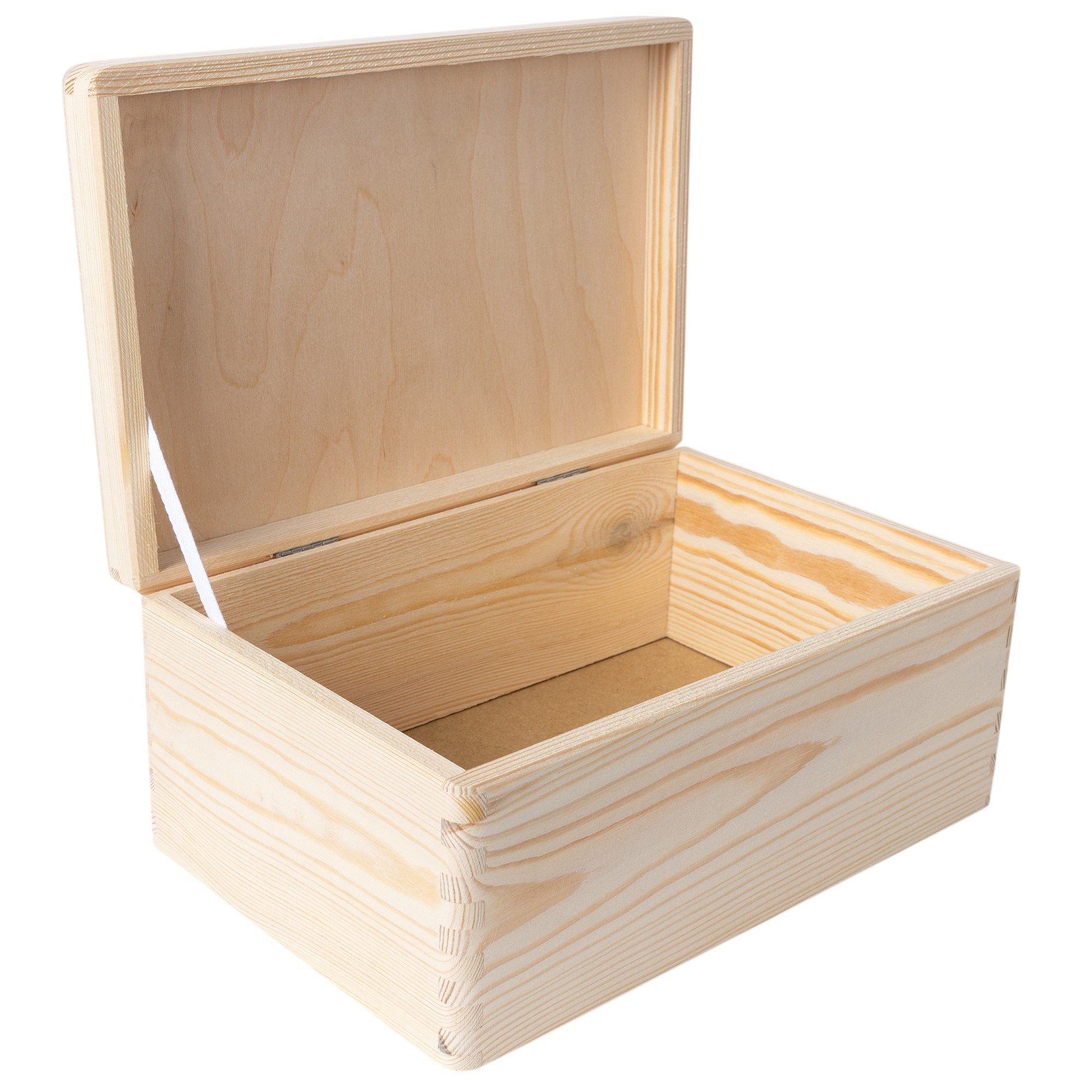Creative Deco Holzkiste Holzkiste mit Deckel Erinnerungsbox Baby Groß Unlackiert, Unlackiert