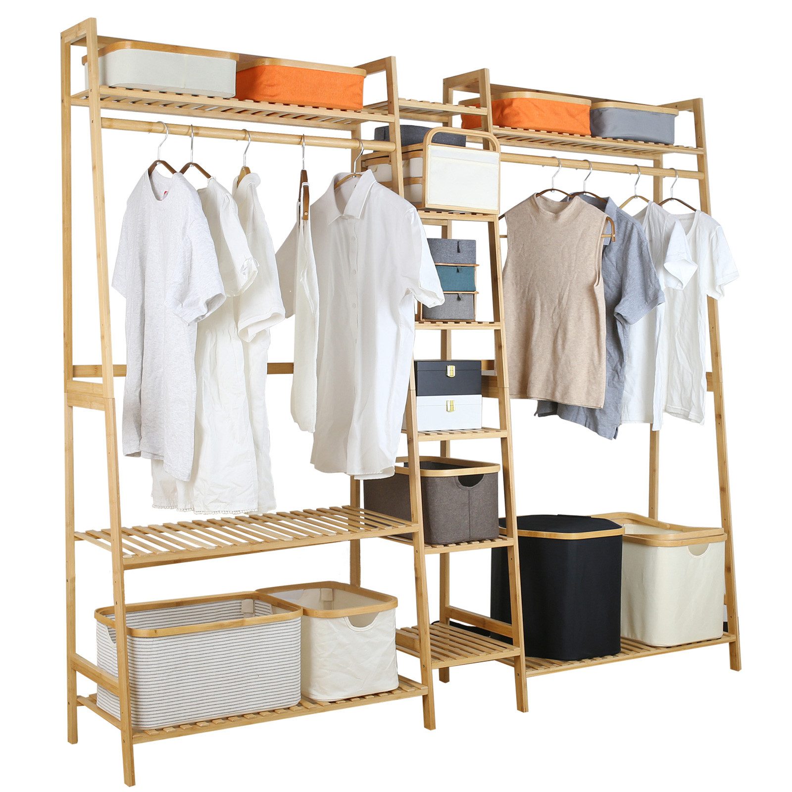 WAOHO Kleiderständer Garderobenständer 190*40*170cm, Offener Kleiderständer günstig online kaufen