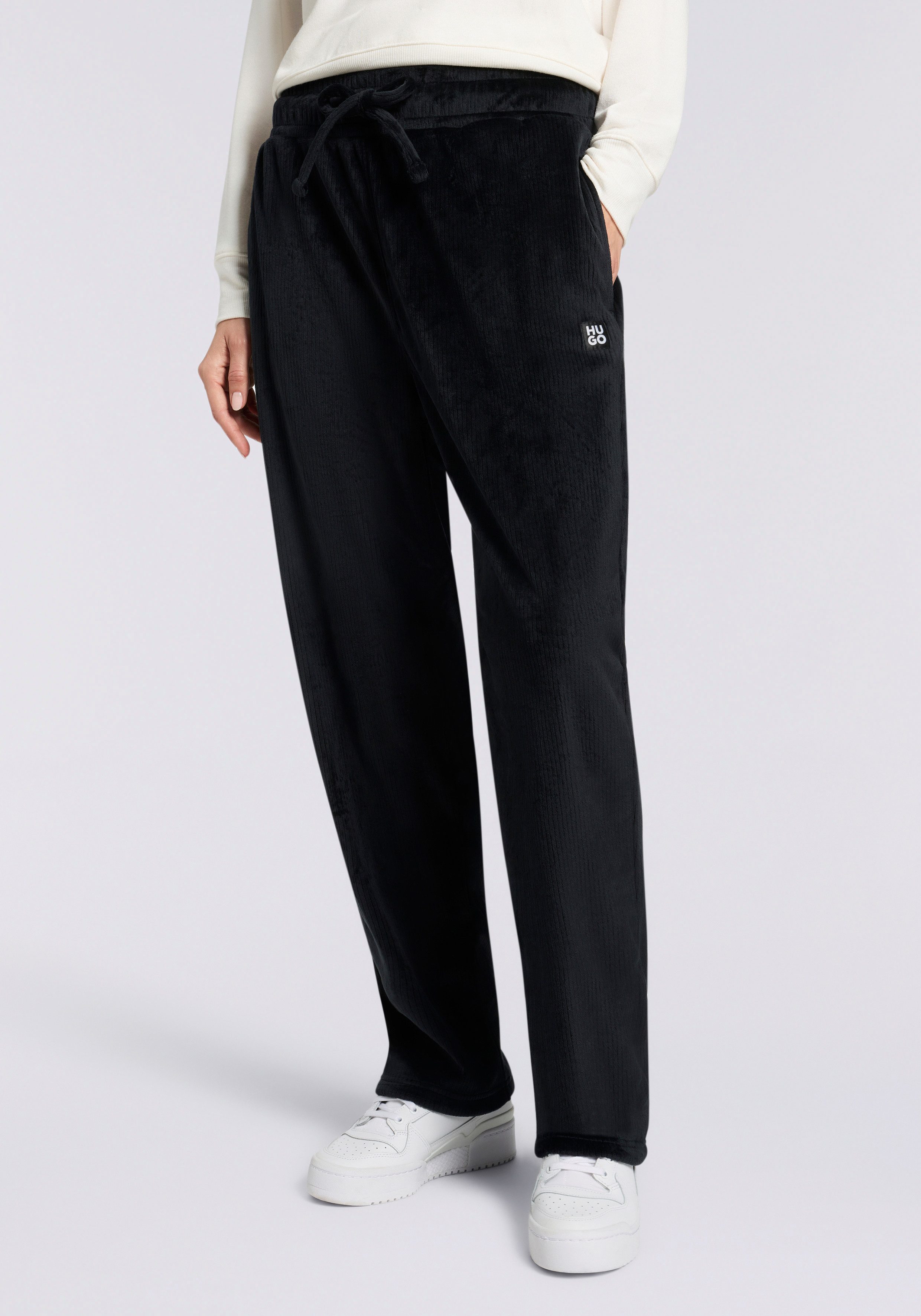 HUGO Sweathose VELVET mit leichtem Glanz günstig online kaufen