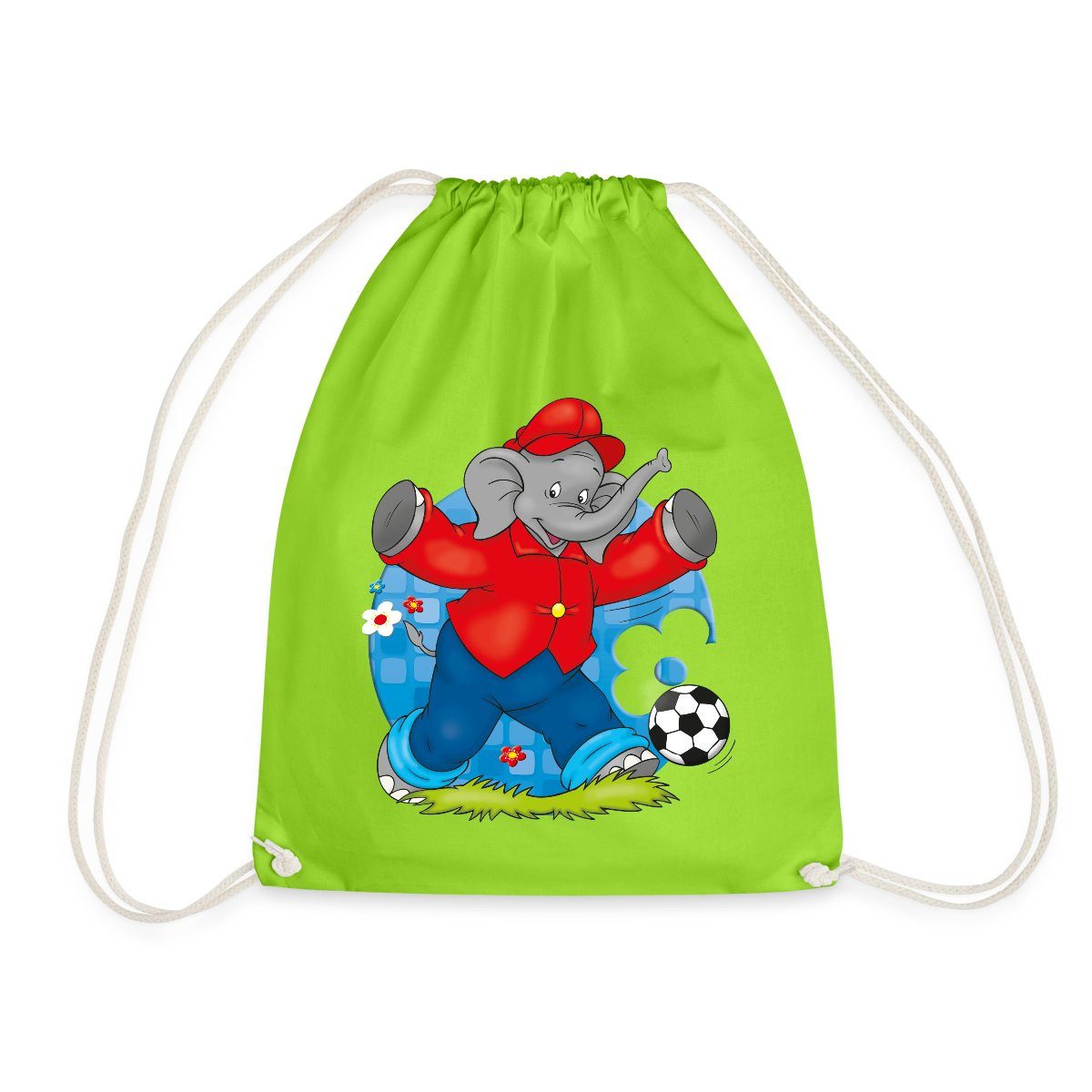 Spreadshirt Turnbeutel Benjamin Blümchen Fußballer Turnbeutel (1-tlg)