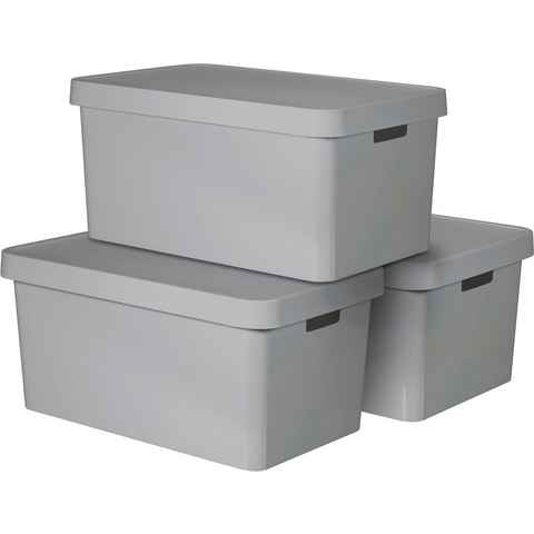 Curver Organizer INFINITY (Set, 3 St), Aufbewahrungsbox, stapelbar, je 45 Liter