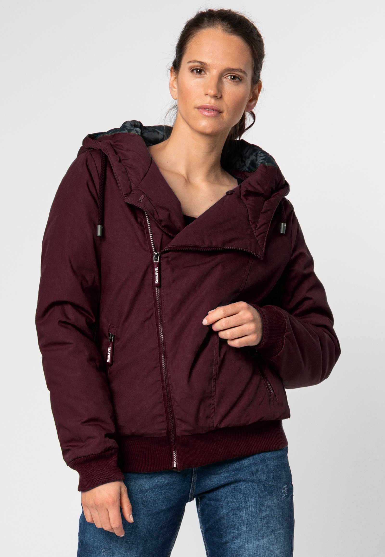 SUBLEVEL Winterjacke Gefütterte Damen Jacke