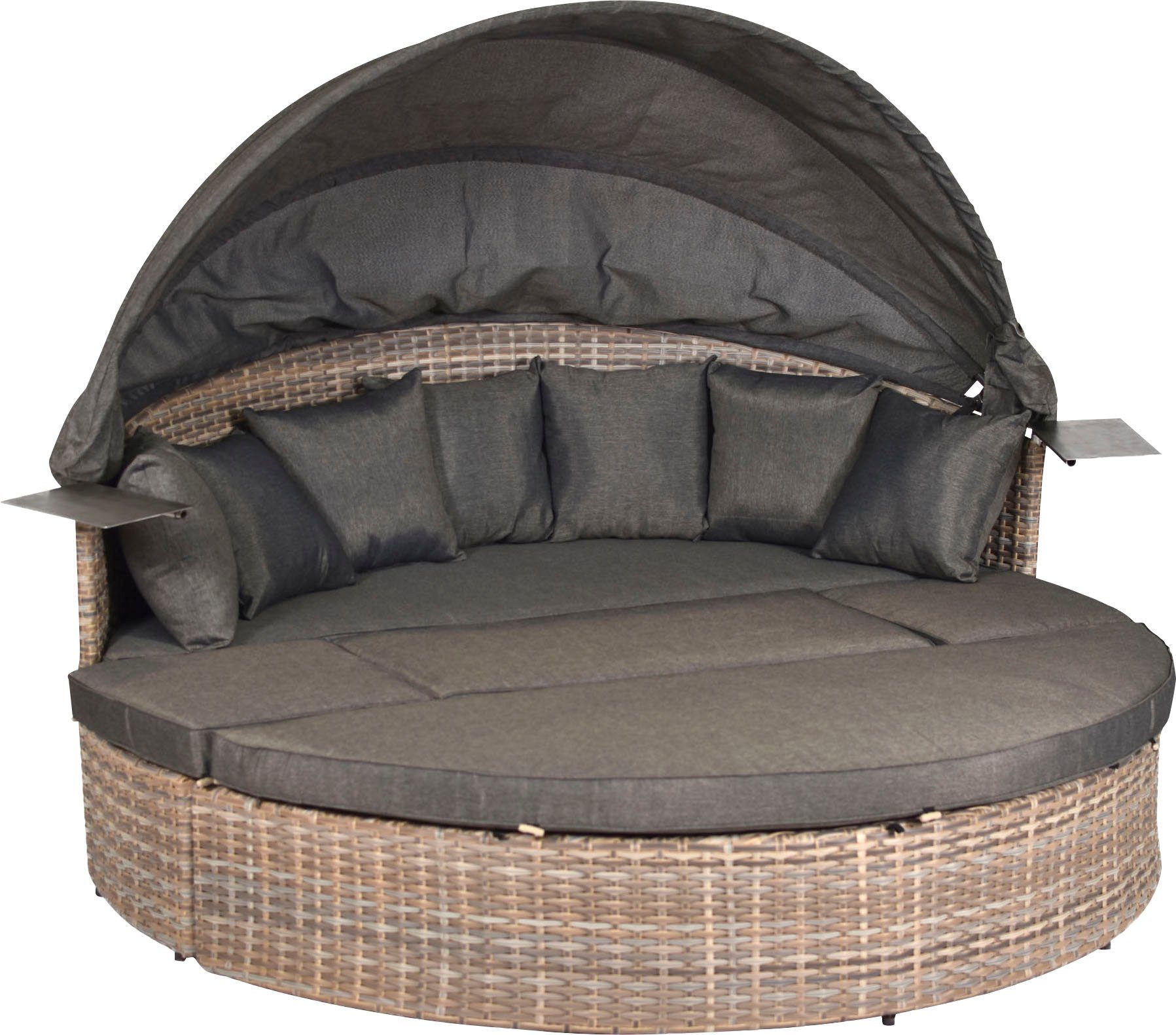 MERXX Gartenlounge-Set Riva Premium, (Set, 15-tlg), Relaxinsel, inkl. Sitz-und Rückenkissen