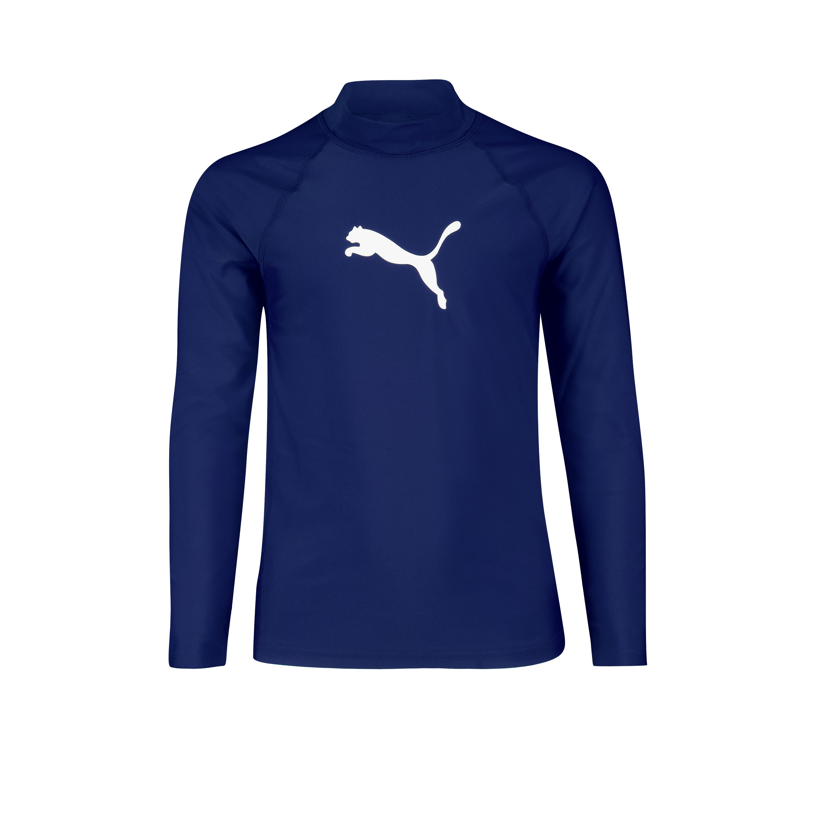 PUMA Rash Guard PUMA SWIM KIDS UNISEX RASHGUARD mit langen Ärmeln, Stehkragen