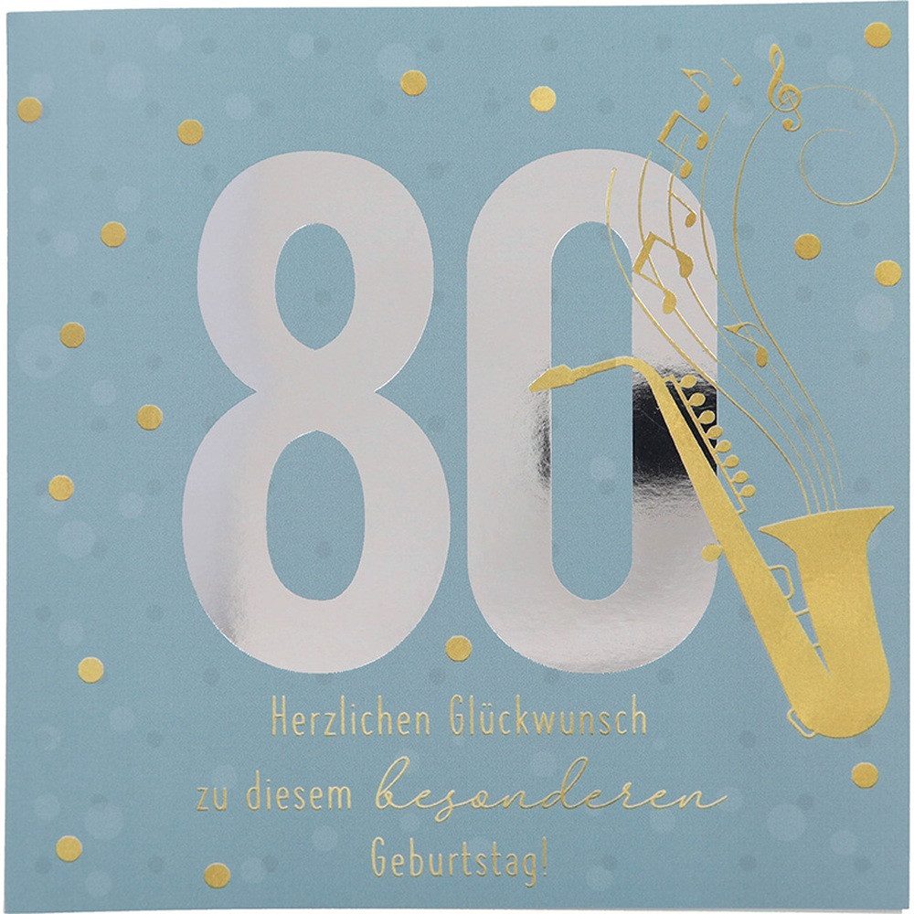 Depesche Geburtstagskarte DEPESCHE Zahlenkarten mit Musik Motiv 53