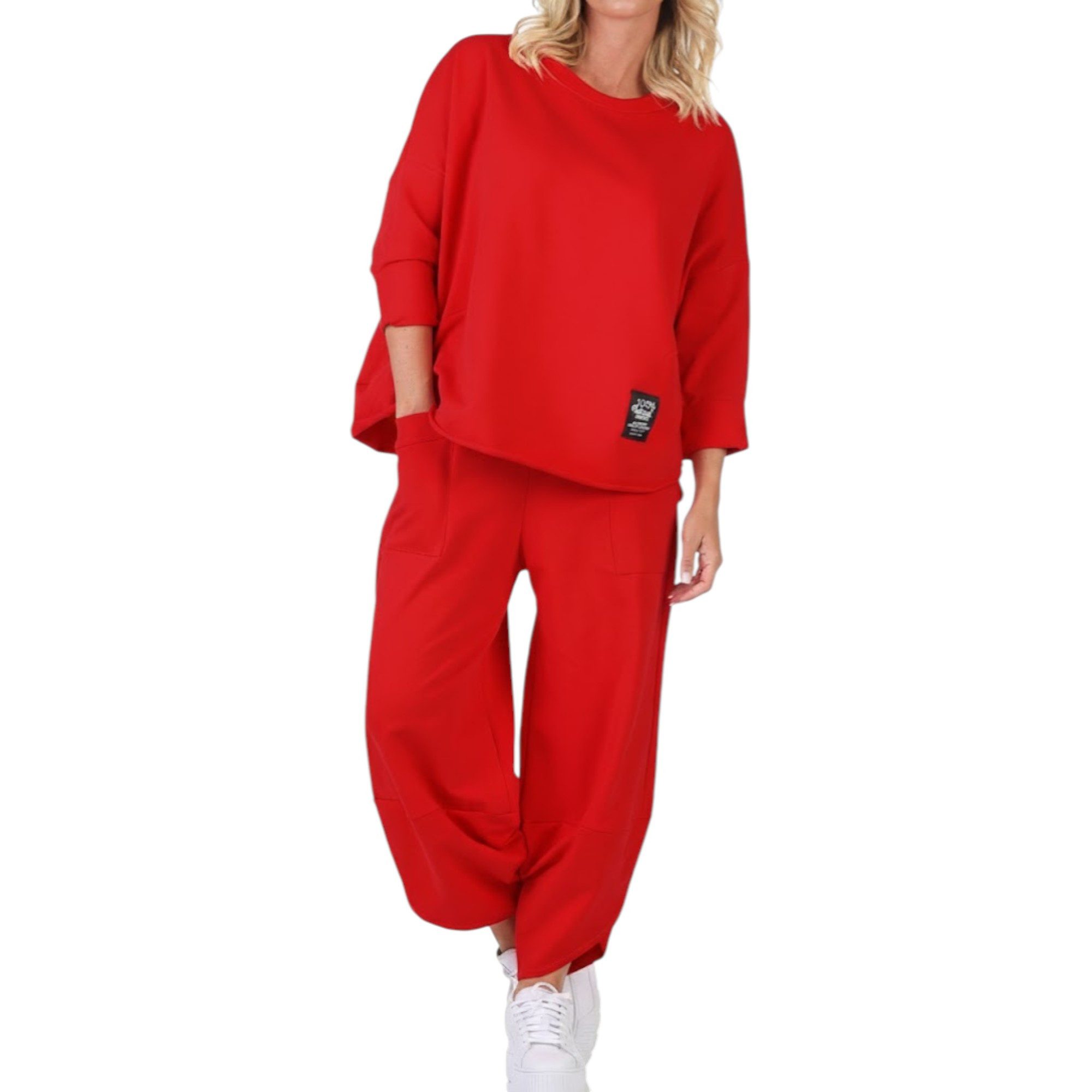 simaranda Jogginganzug Damen Jogginganzug 6172 36-42 Rot