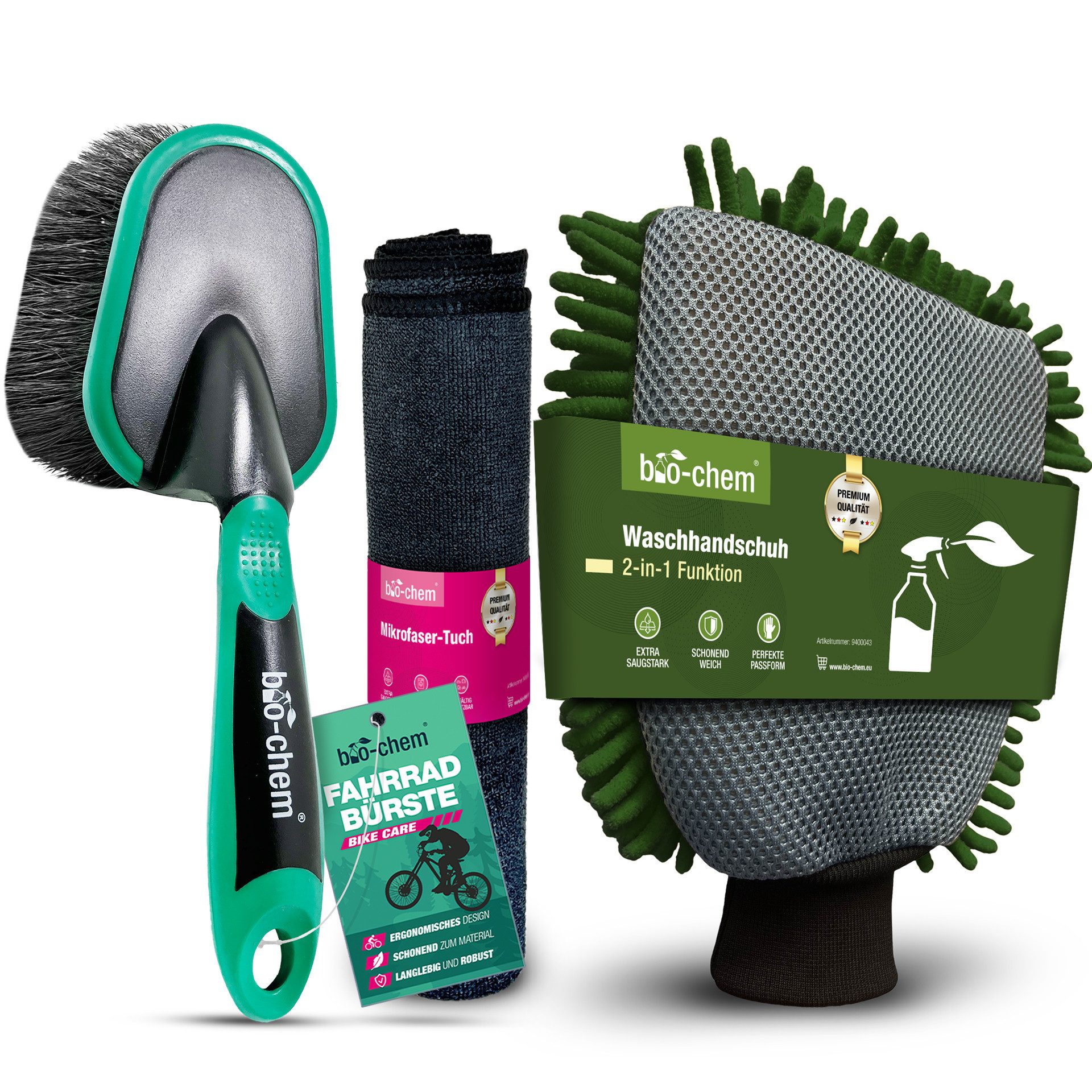 bio-chem Fahrradwerkzeugset Fahrradzubehör-Set 3-tlg. – Pflegebürste, günstig online kaufen