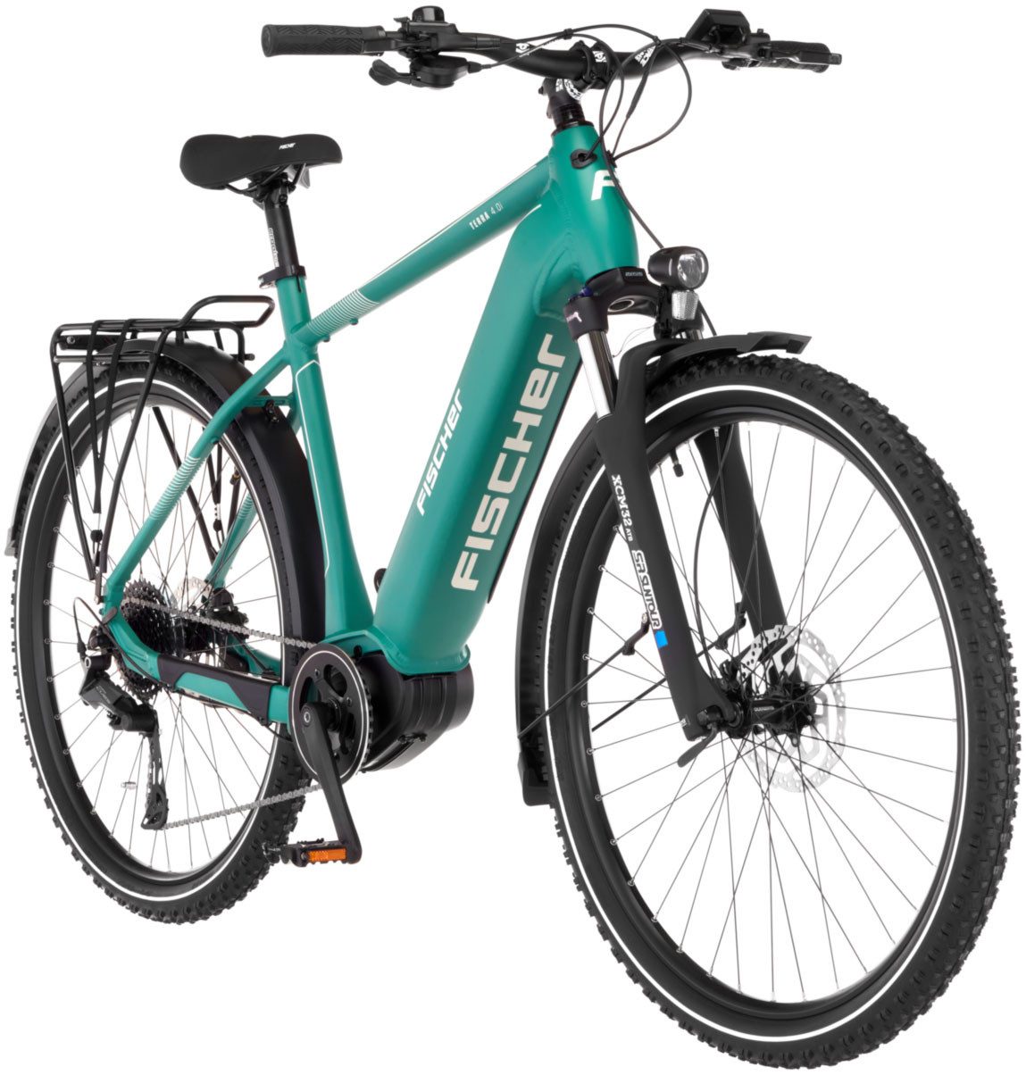 FISCHER Fahrrad E-Bike ATB TERRA 4.0i 630 55, 10 Gang Shimano CUES Schaltwerk, Mittelmotor, 630 Wh, (mit Akku-Ladegerät, mit Werkzeug), Pedelec, Elektrofahrrad für Damen und Herren
