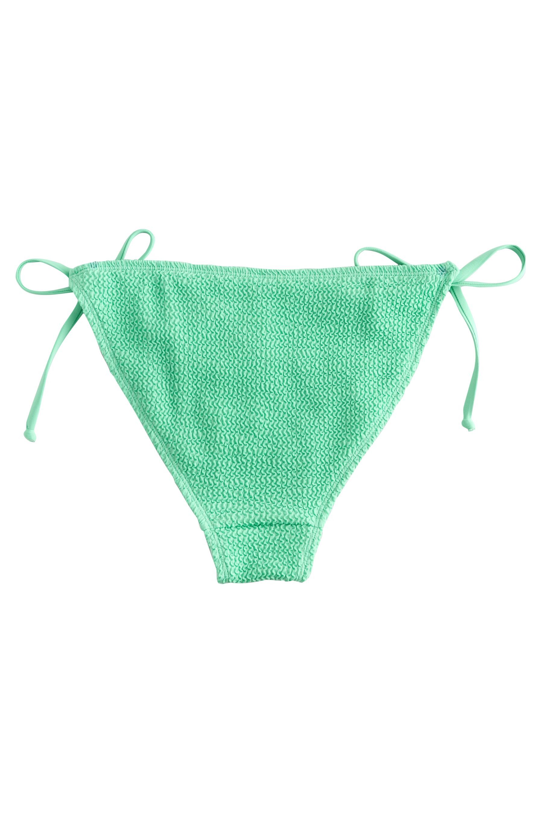 self Bikini-Hose Self. Seitlich gebundene Bikinihose Knitteroptik (1-St)