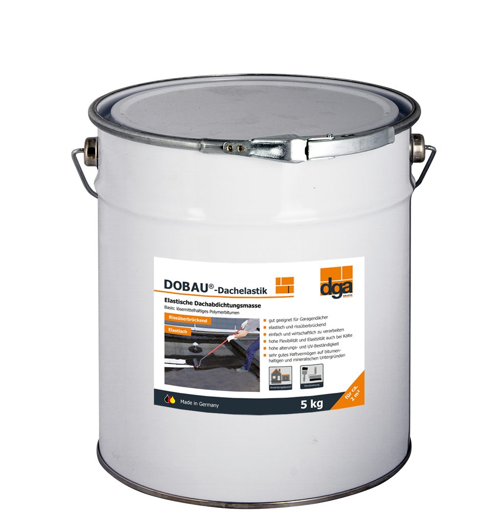 DOBAU Dichtstoff Elastische Dachabdichtungsmasse aus lösemittelhaltigem Polymerbitumen, Polymerbitumen, (1-tlg)