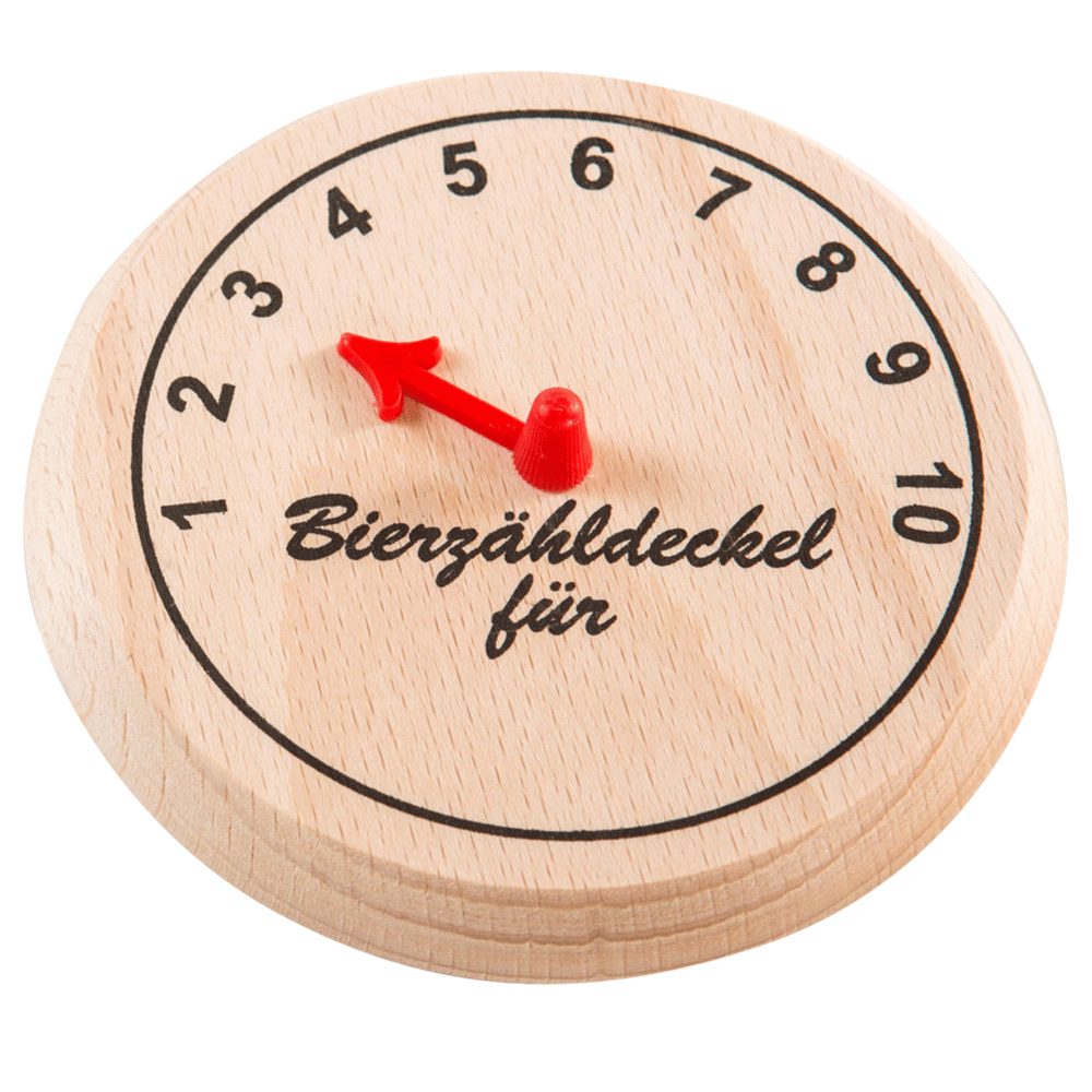 Holz-Leute Bierdeckel Bierzähldeckel ⌀ 10 cm, Bierzähldeckel Bierglasdeckel Trinkglasdeckel Holzdeckel Wespenschutz