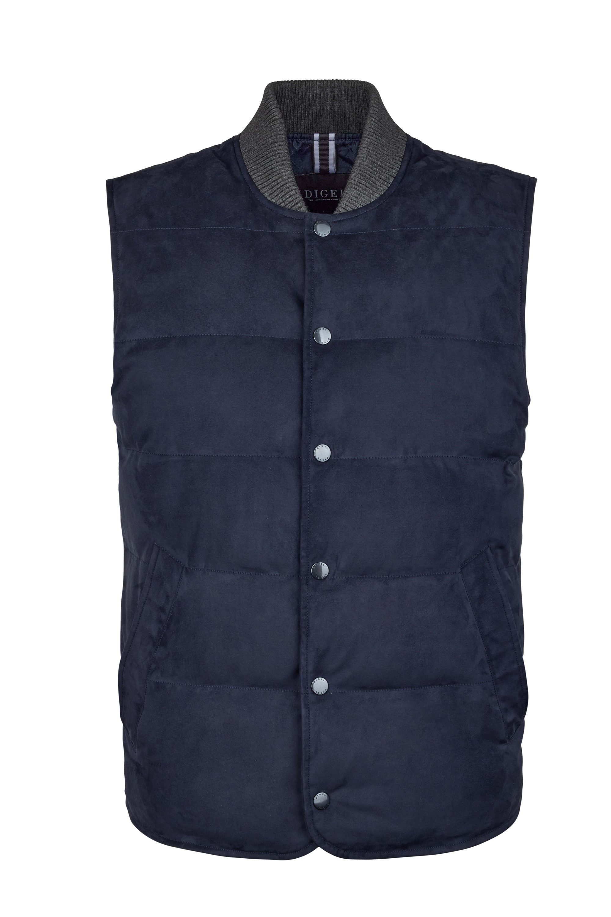 Digel Steppweste Erie (1-tlg) Doppelt gerautes Suede, Sorona® Fiber Down Füllung, wasserabweisend