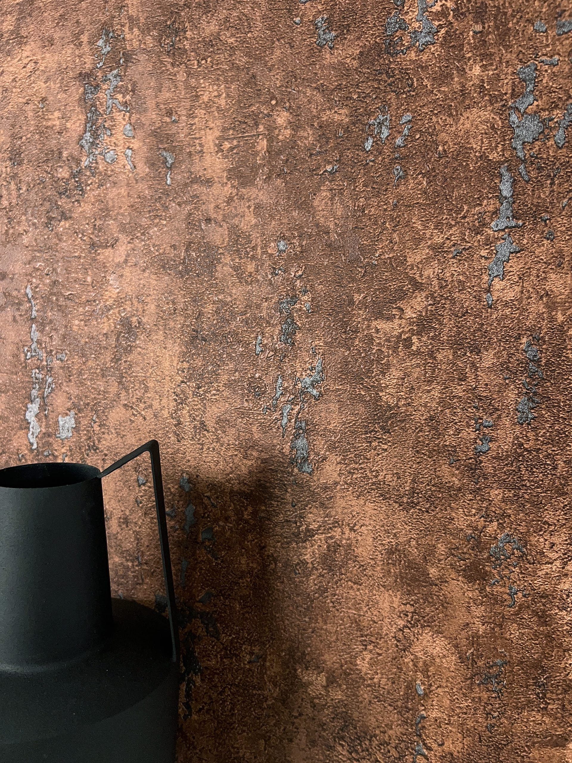 Newroom Vliestapete, Braun Tapete Modern Beton günstig online kaufen