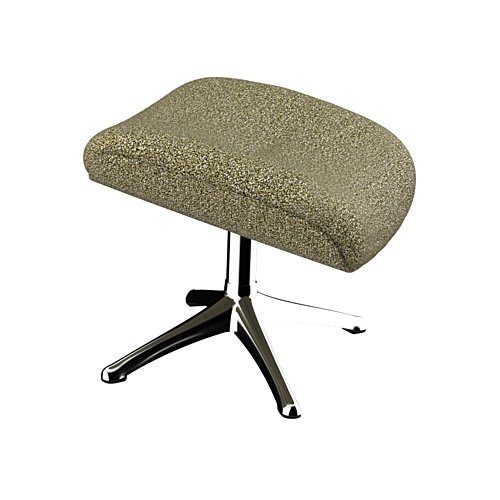 FLEXLUX Fußhocker Elegant Beinstütze, Entspannung, Skandinavisch, Ultimativer Komfort, Organische Formen, Robuster Alu fuß, Weicher Stoff oder Echtleder