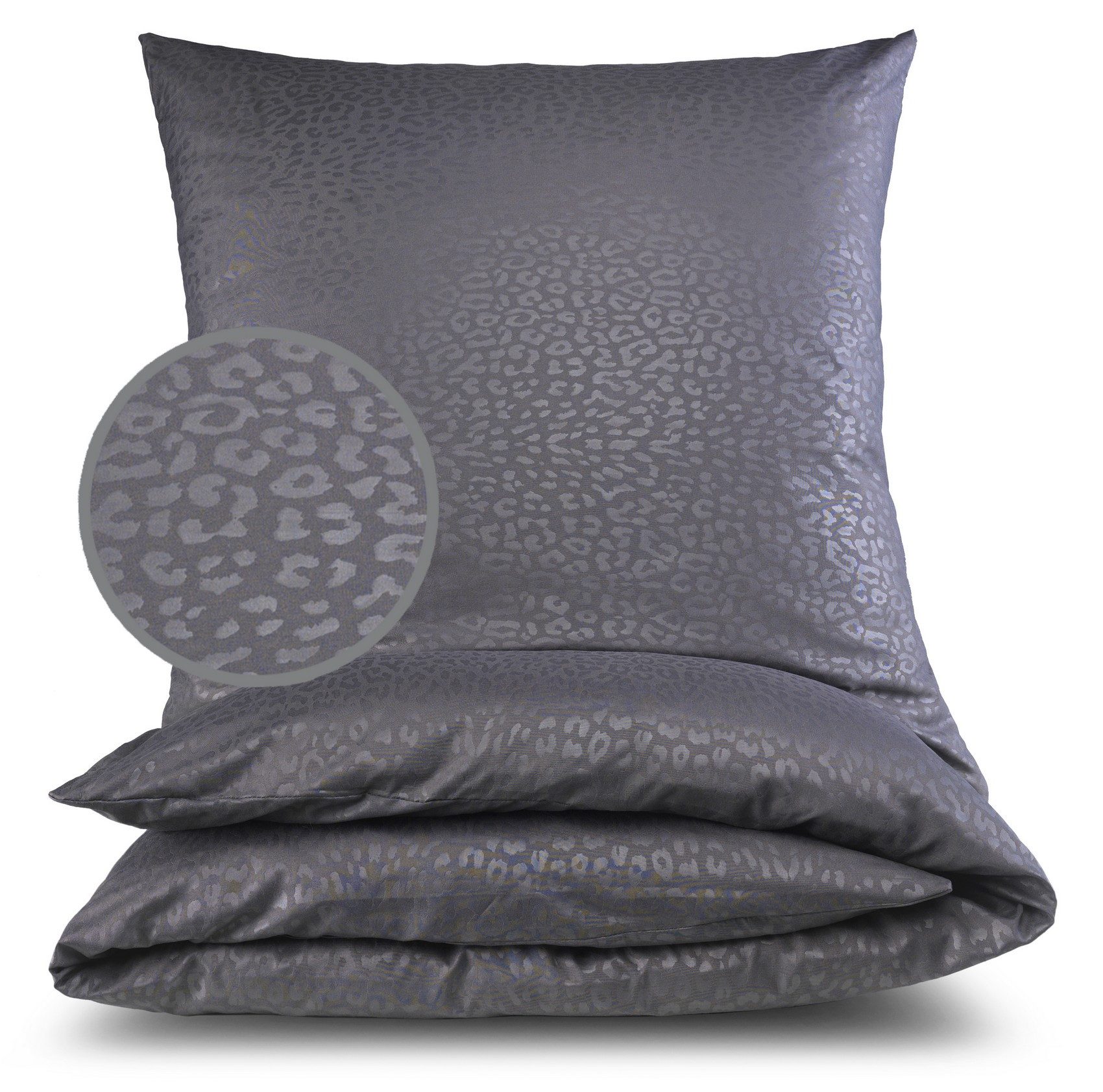 Malika Bettwäsche 2x 135x200 + 2x 80x80 cm atmungsaktiver Bettbezug, Präge Designs, Für Allergiker geeignet, pflegeleicht, angenehm weicher Stoff