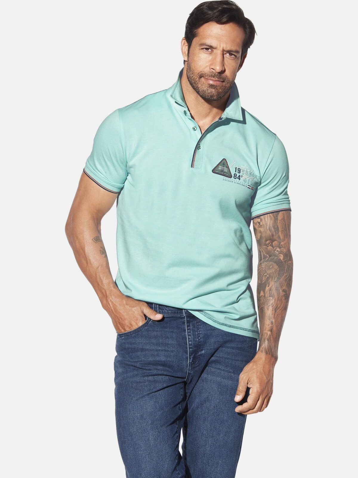 Jan Vanderstorm Poloshirt KNUTLAND mit feinen günstig online kaufen