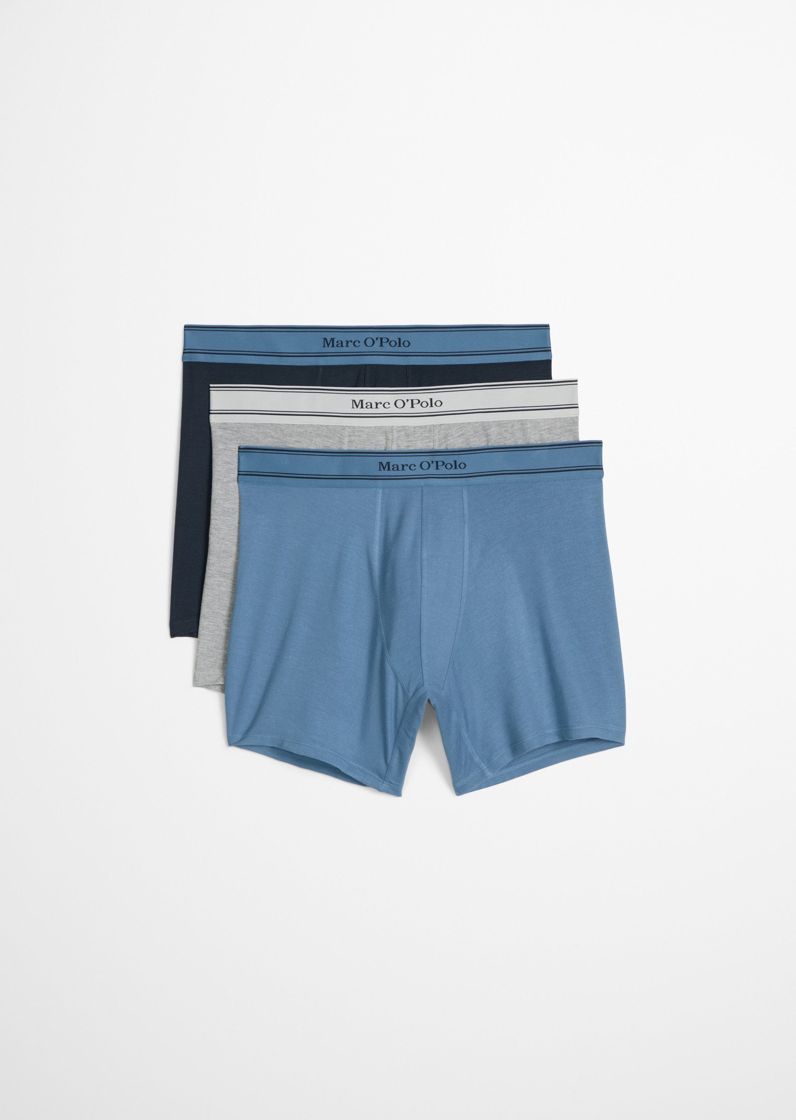 Marc O'Polo Retro Pants Modal (3er Pack) mit etwas längerem Bein, Logobund, günstig online kaufen