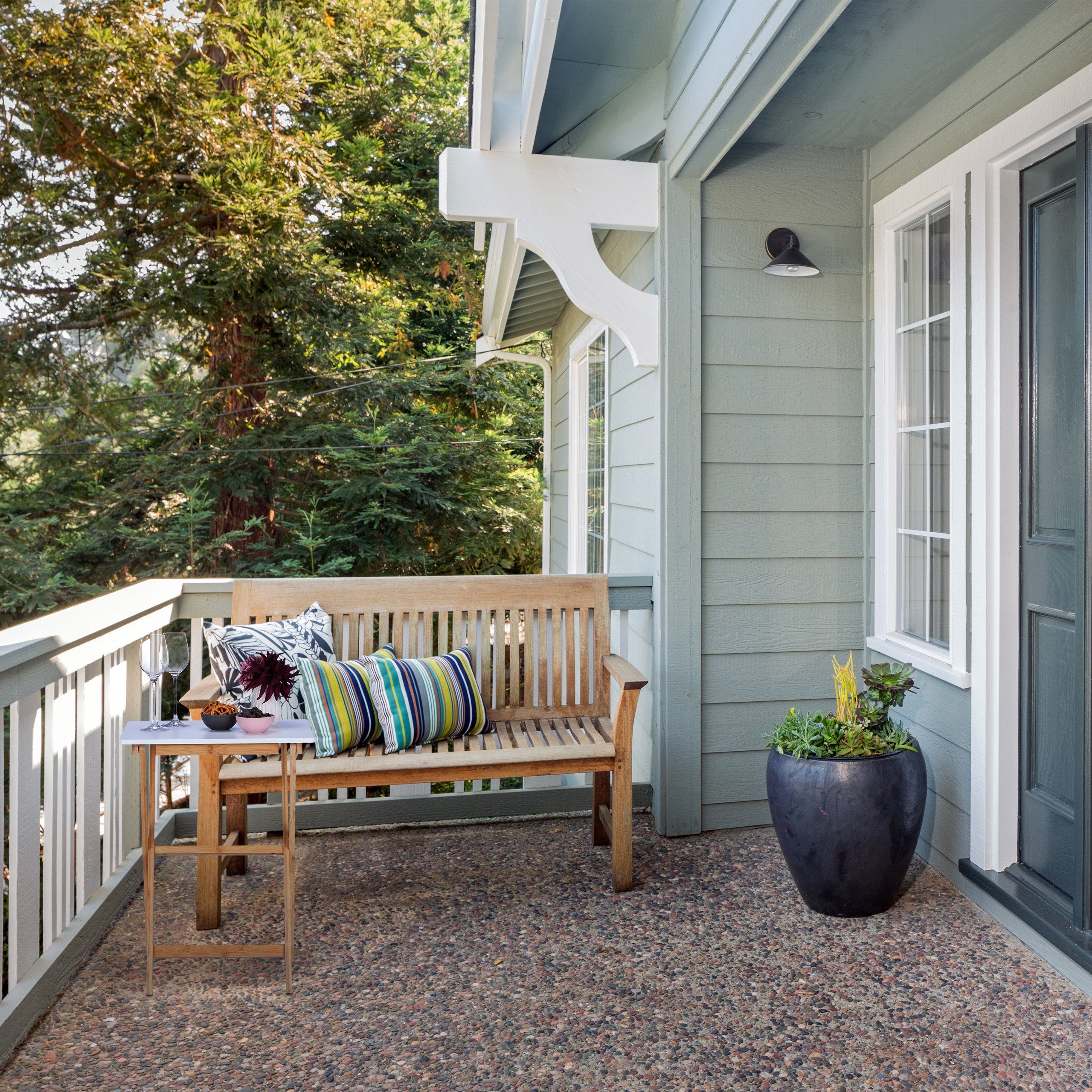 relaxdays Klapptisch Weißer Klapptisch aus Bambus