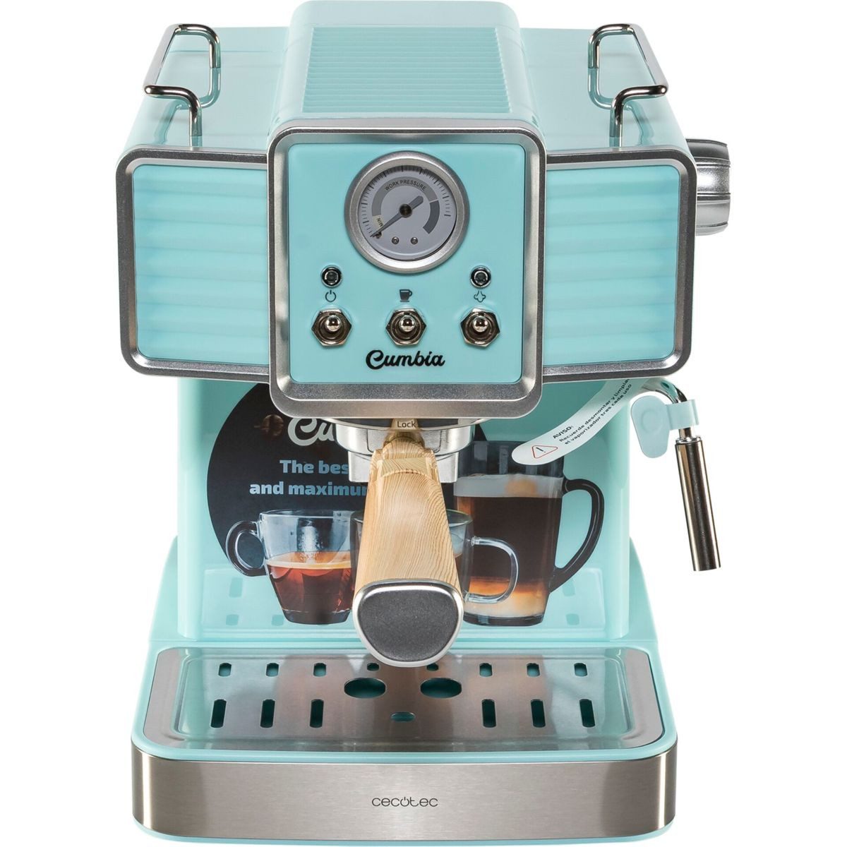 Cecotec Siebträgermaschine Power Espresso 20 Tradizionale Light