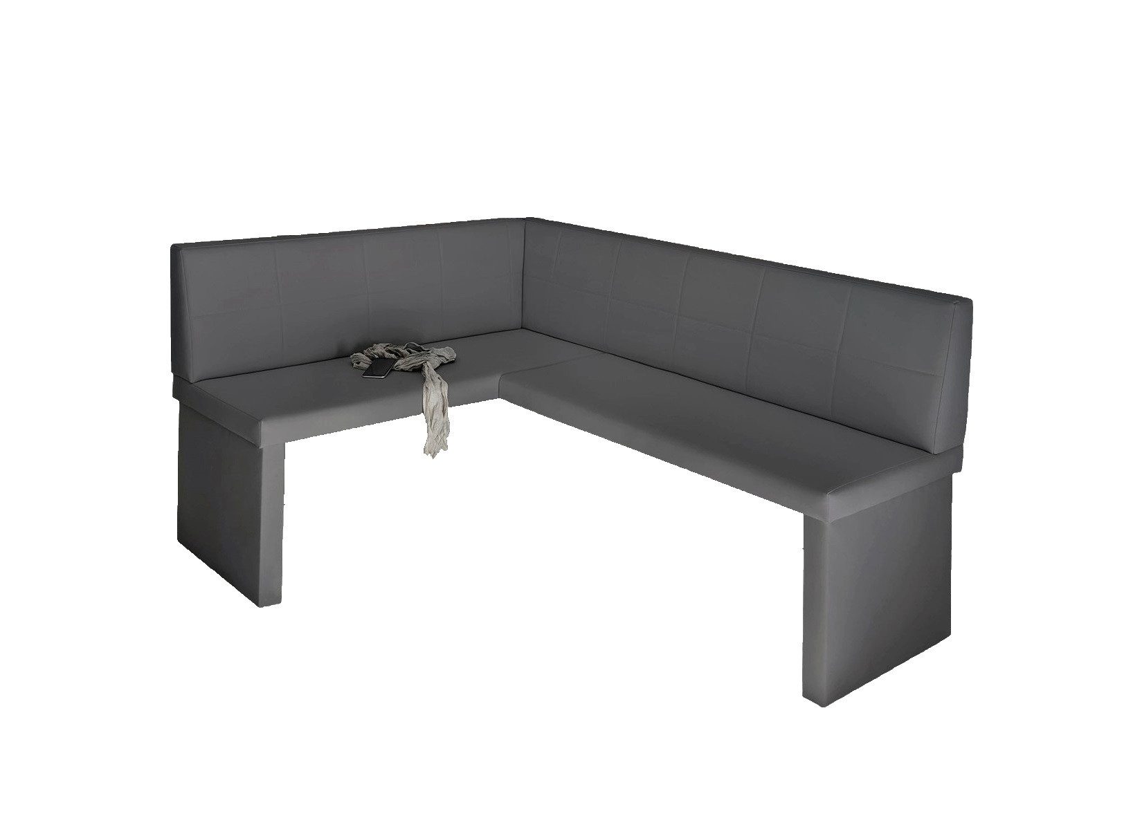 Fun Möbel Eckbank Sitzbank Eckbank „Robin XL" in Kunstleder Madryt Größe 196 x 142cm